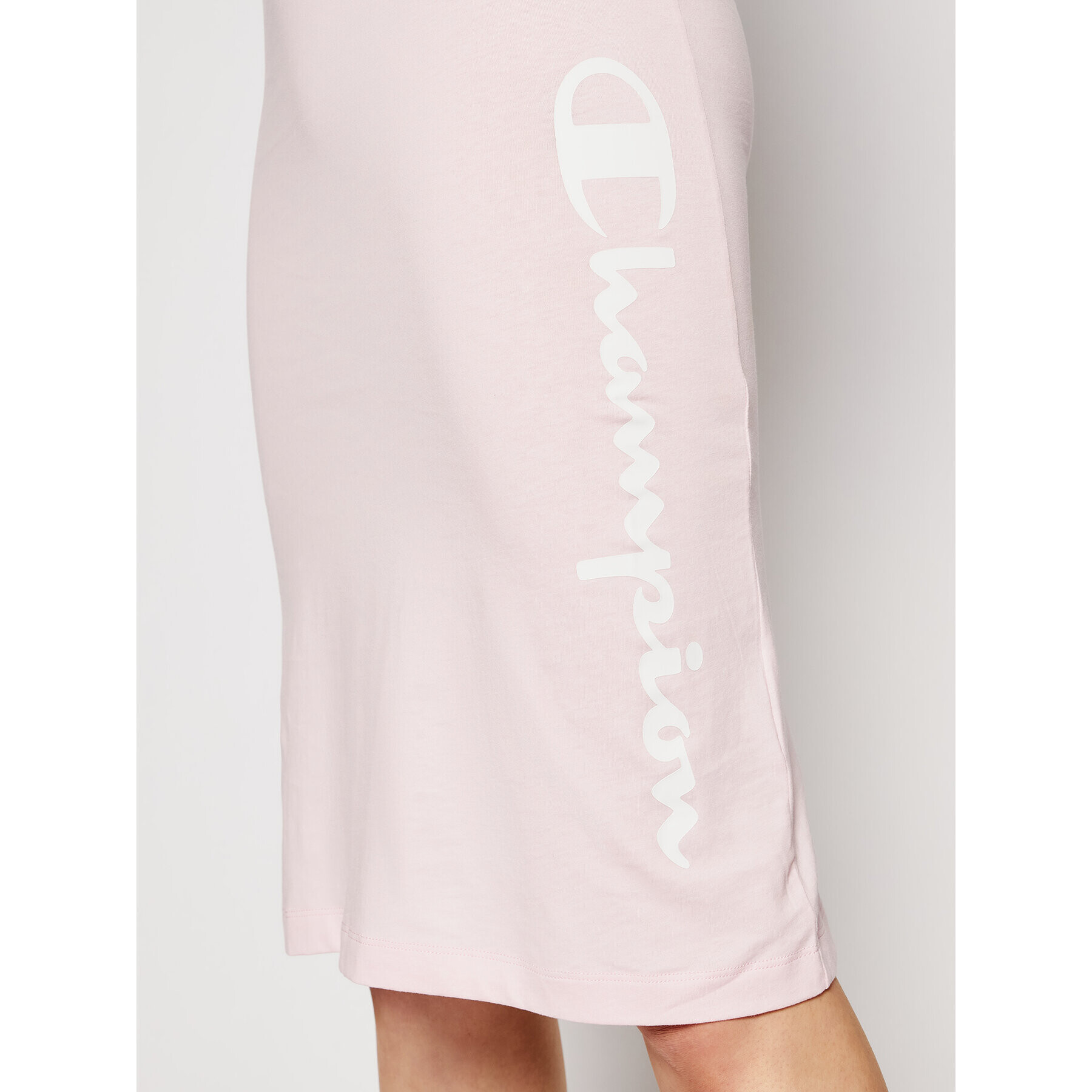 Champion Ежедневна рокля Vertical Script Logo Print 112610 Розов Regular Fit - Pepit.bg