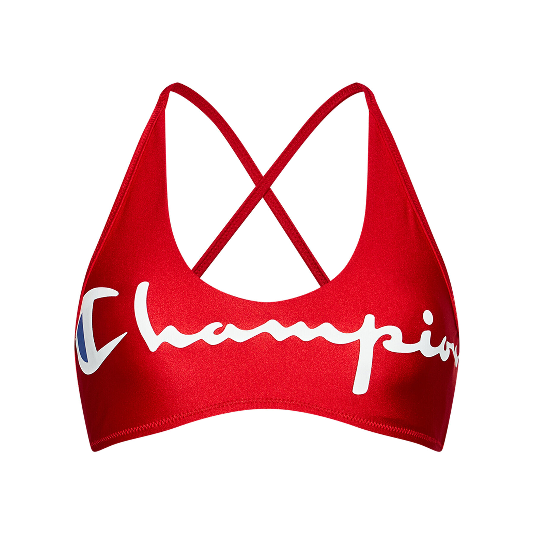 Champion Горнище на бански Back Script Logo 113028 Червен - Pepit.bg