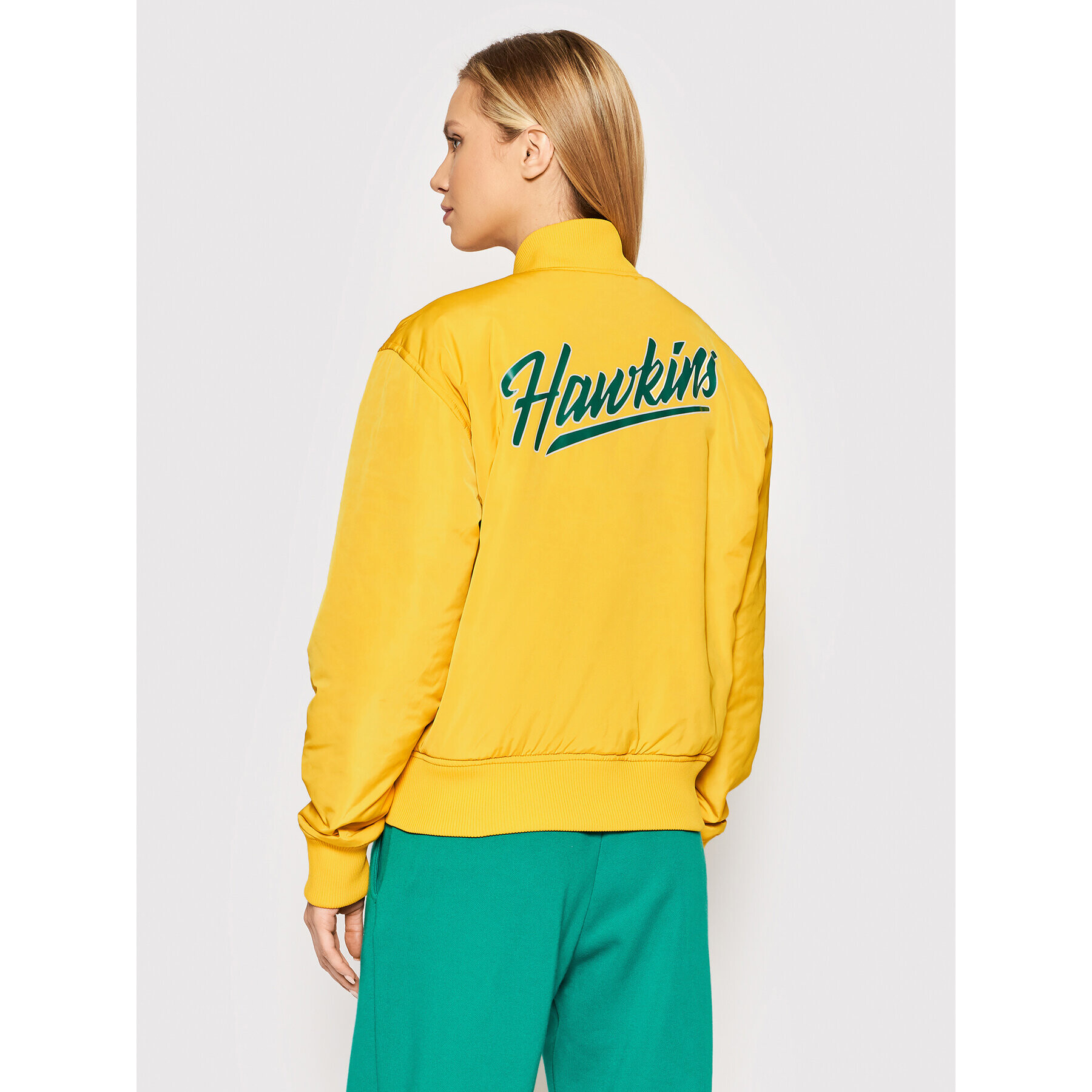 Champion Яке бомбър Unisex STRANGER THINGS Hawkins 217754 Жълт Regular Fit - Pepit.bg