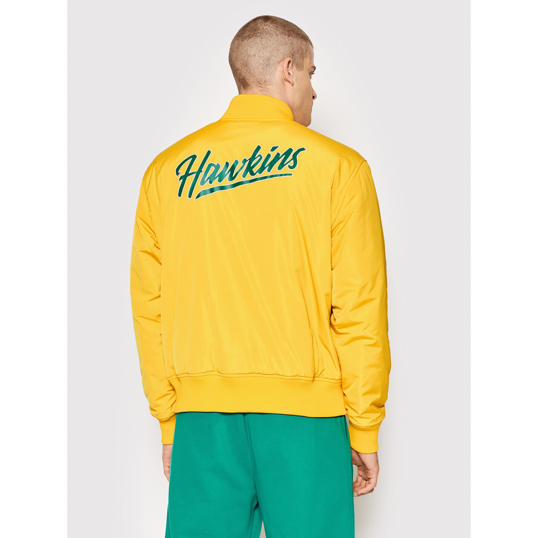 Champion Яке бомбър Unisex STRANGER THINGS Hawkins 217754 Жълт Regular Fit - Pepit.bg