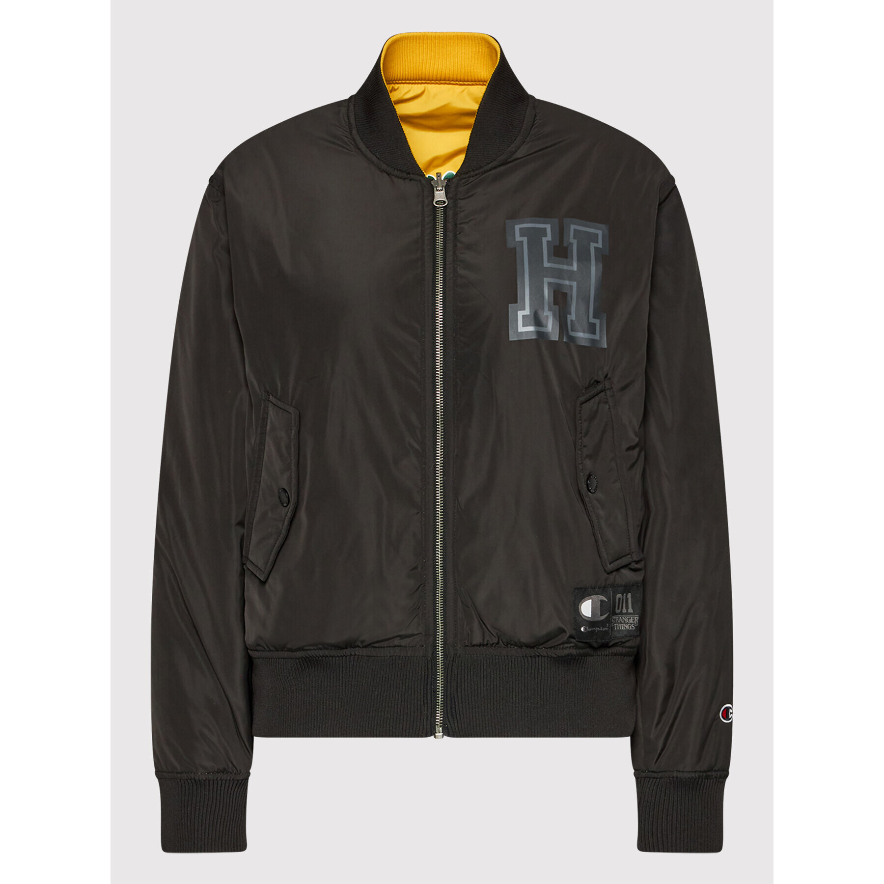 Champion Яке бомбър Unisex STRANGER THINGS Hawkins 217754 Жълт Regular Fit - Pepit.bg