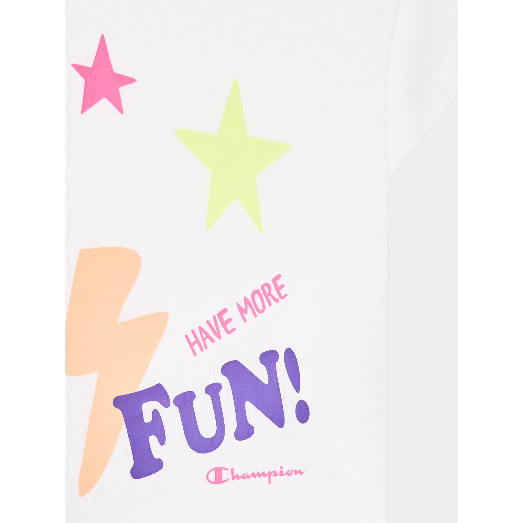 Champion Комплект тишърт и панталонки 404678 Бял Regular Fit - Pepit.bg