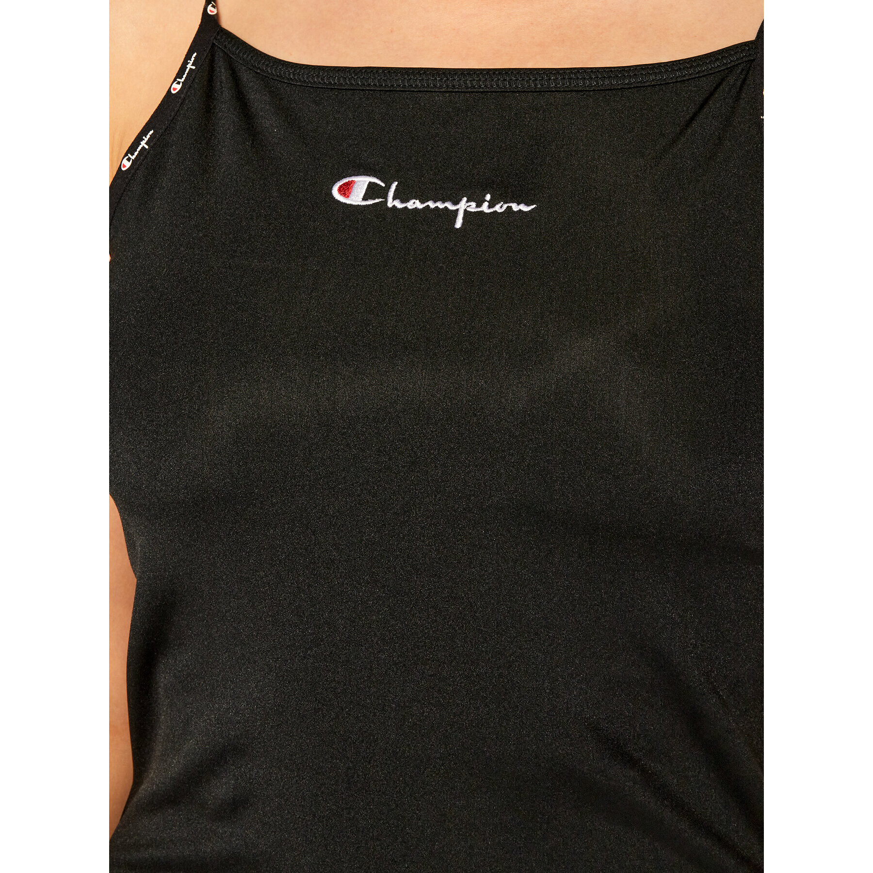 Champion Лятна рокля Stappy Script Logo 112995 Черен Regular Fit - Pepit.bg