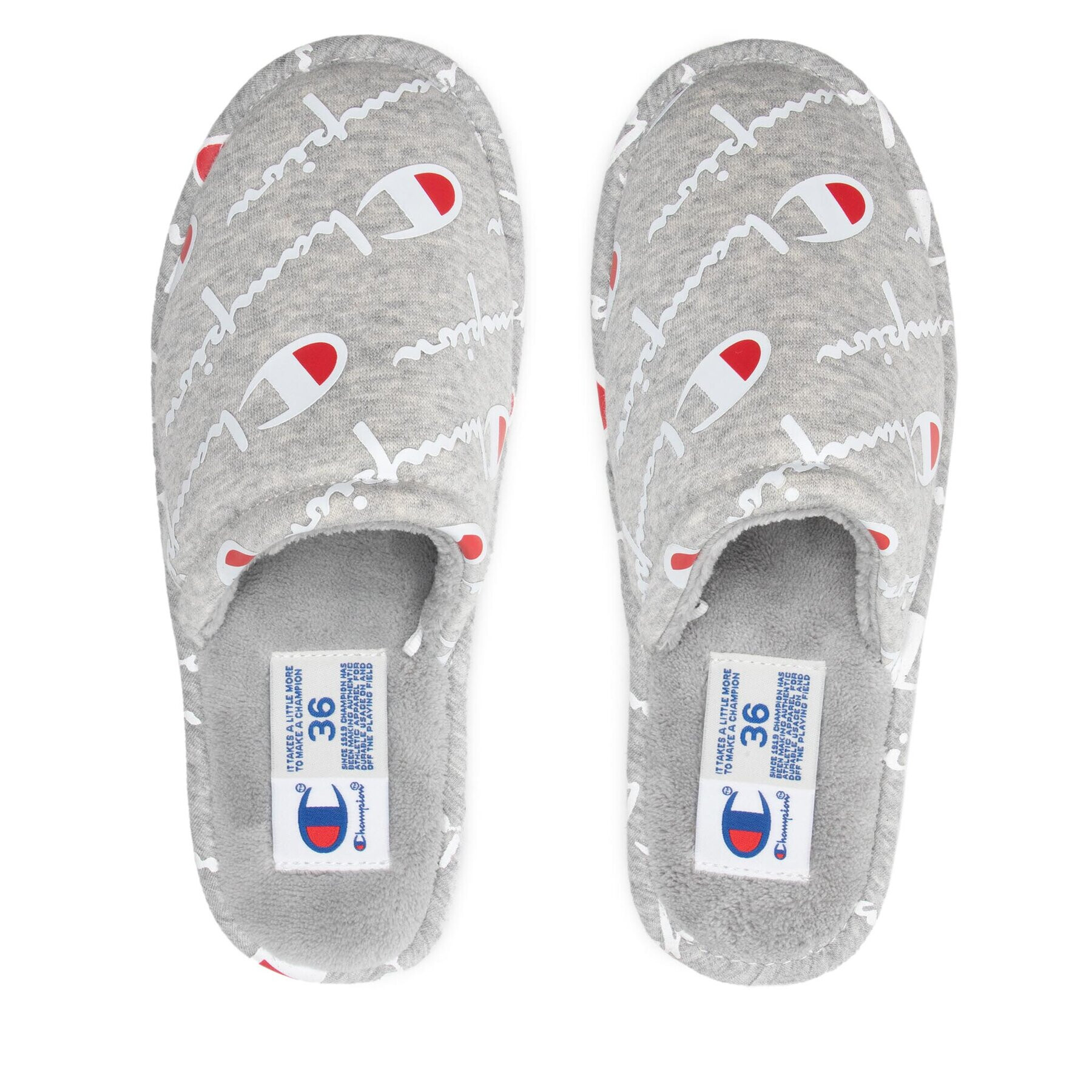 Champion Пантофи Slide Sleepover Script S11378-CHA-ES010 Сив - Pepit.bg