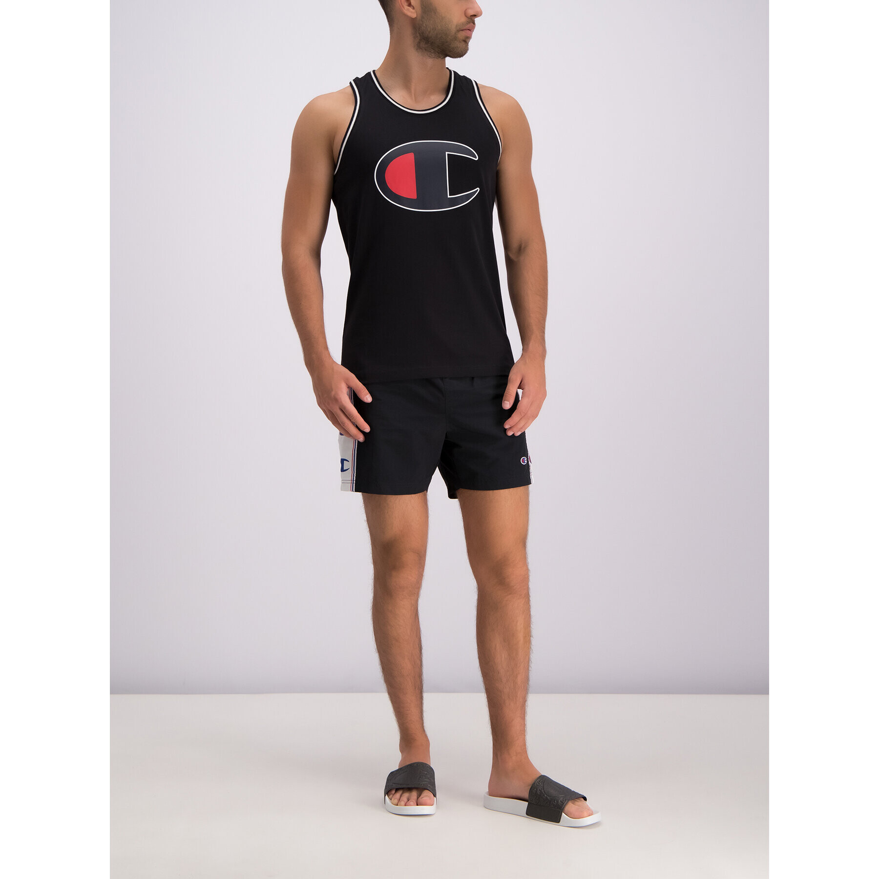 Champion Плувни шорти 213116 Черен Regular Fit - Pepit.bg