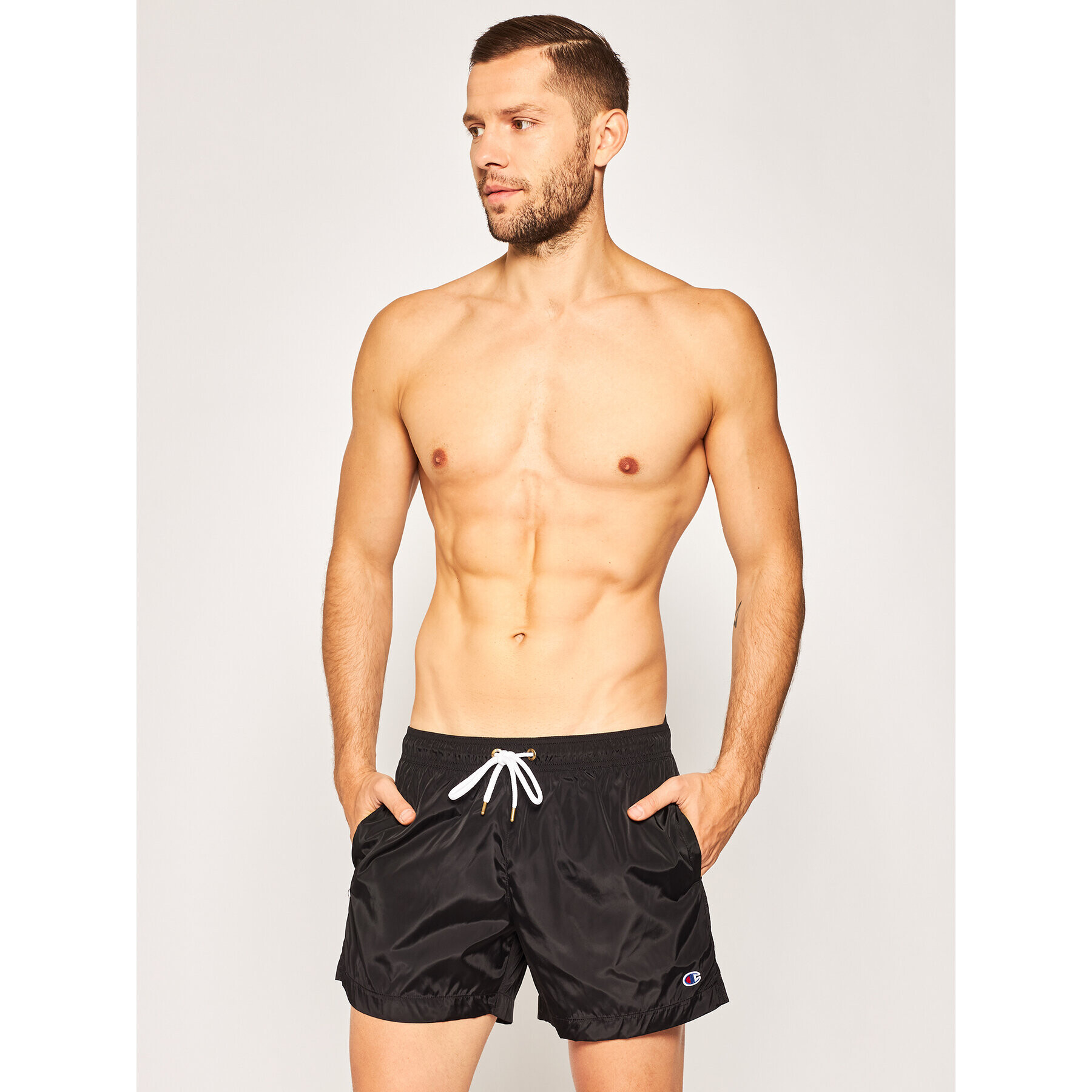 Champion Плувни шорти 214453 Черен Regular Fit - Pepit.bg