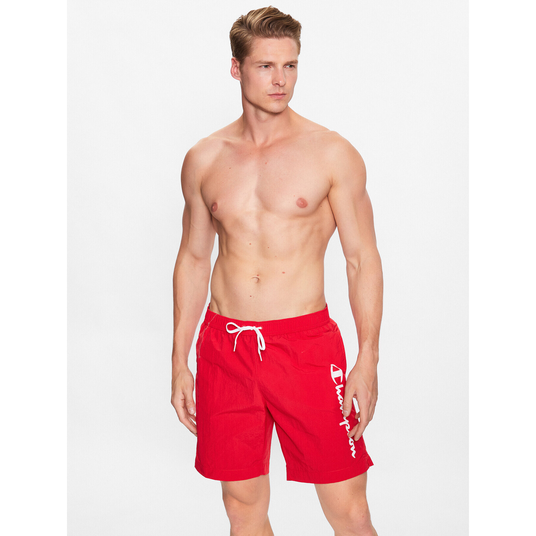 Champion Плувни шорти 216068 Червен Regular Fit - Pepit.bg