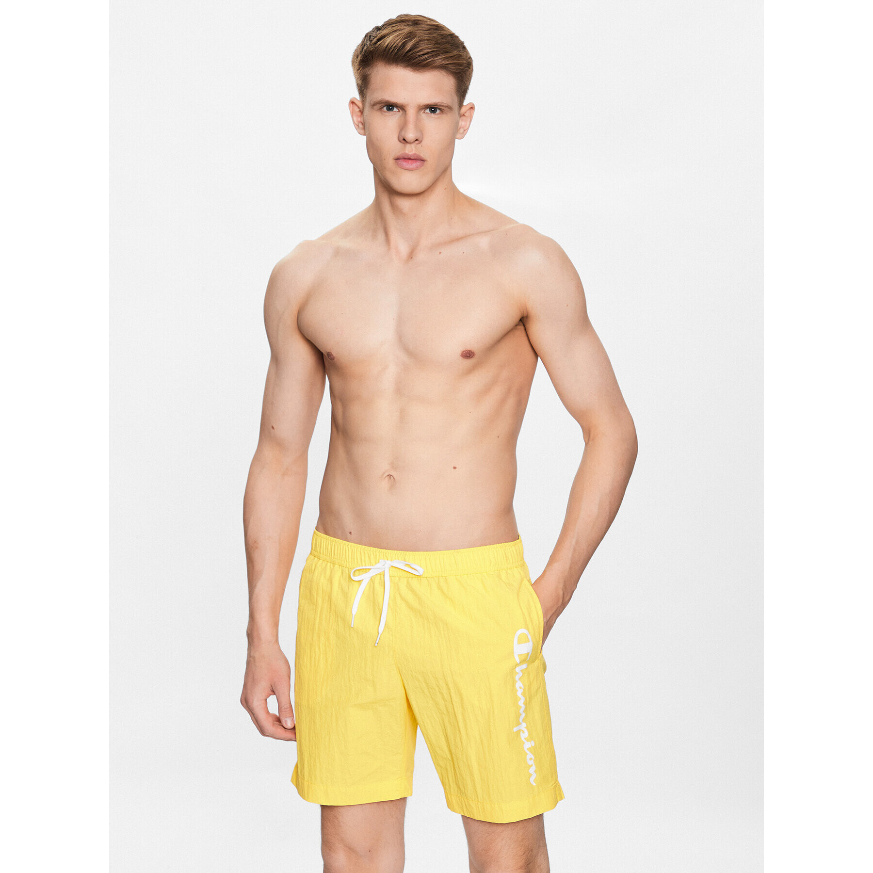 Champion Плувни шорти 216068 Жълт Regular Fit - Pepit.bg