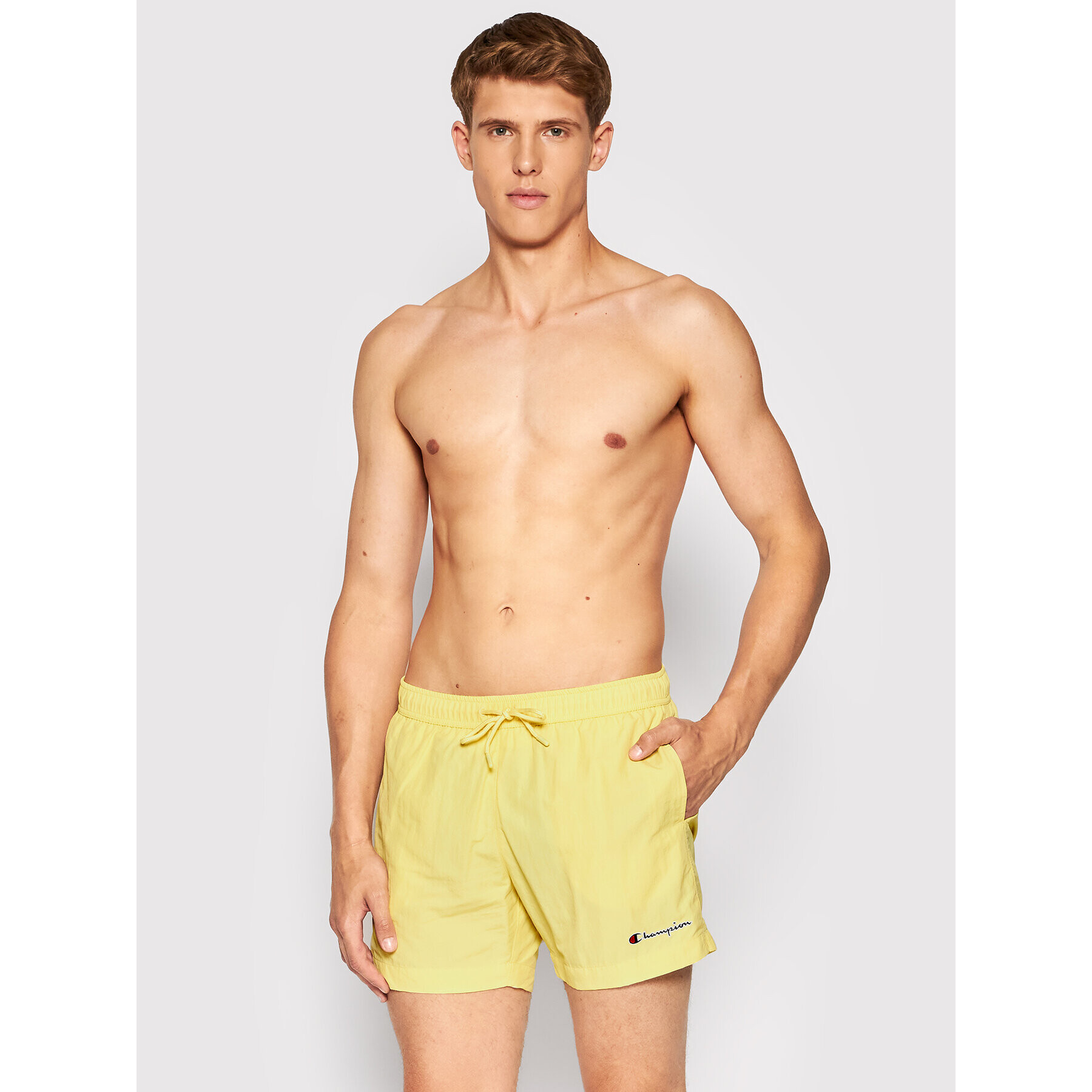 Champion Плувни шорти 217293 Жълт Regular Fit - Pepit.bg