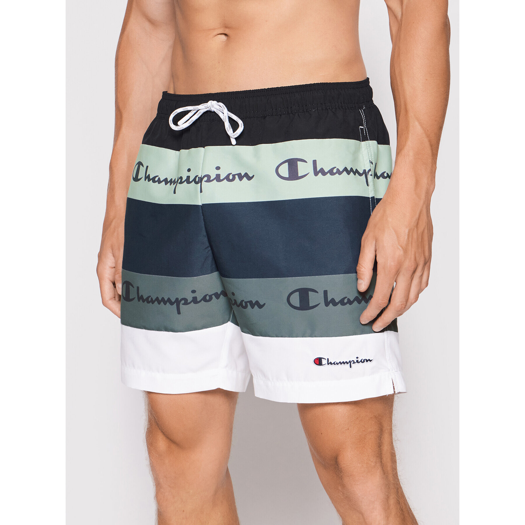 Champion Плувни шорти Colour Block Panelled Script Logo Print 216060 Цветен - Pepit.bg