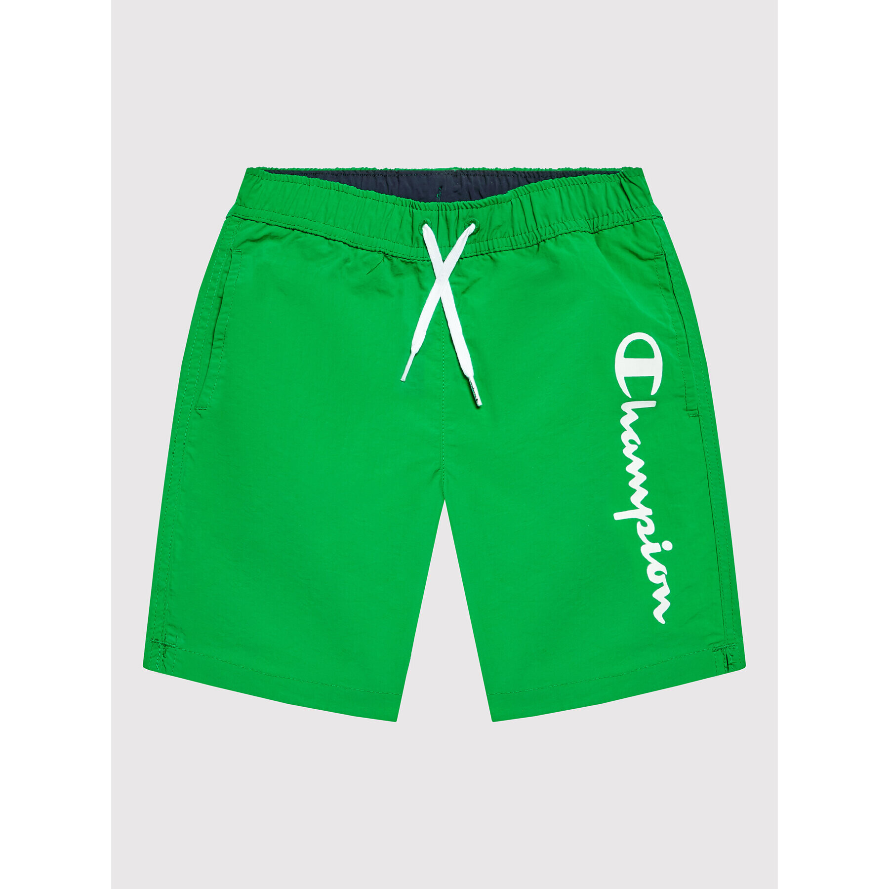 Champion Плувни шорти Embroidered Script Logo 306107 Зелен Regular Fit - Pepit.bg