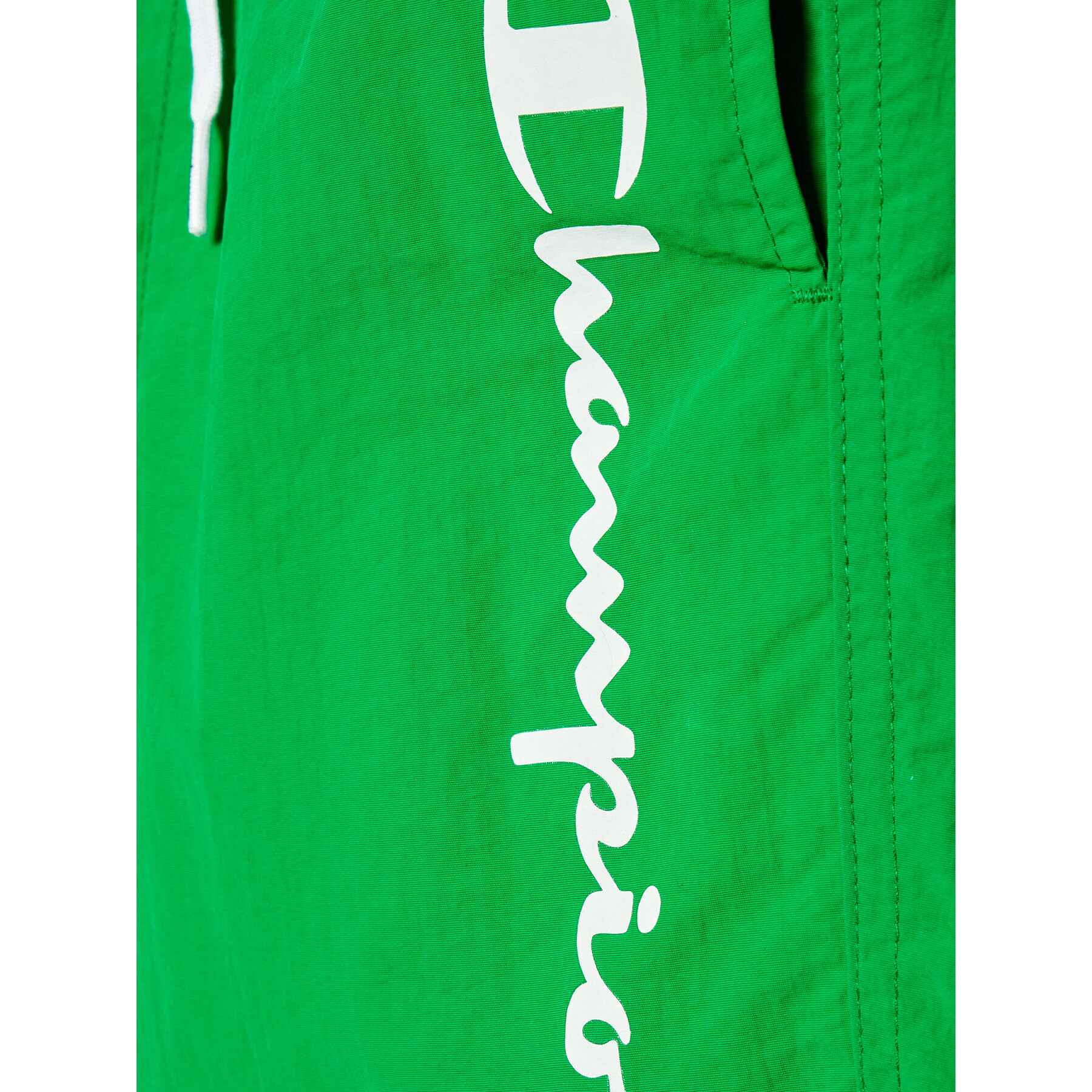 Champion Плувни шорти Embroidered Script Logo 306107 Зелен Regular Fit - Pepit.bg
