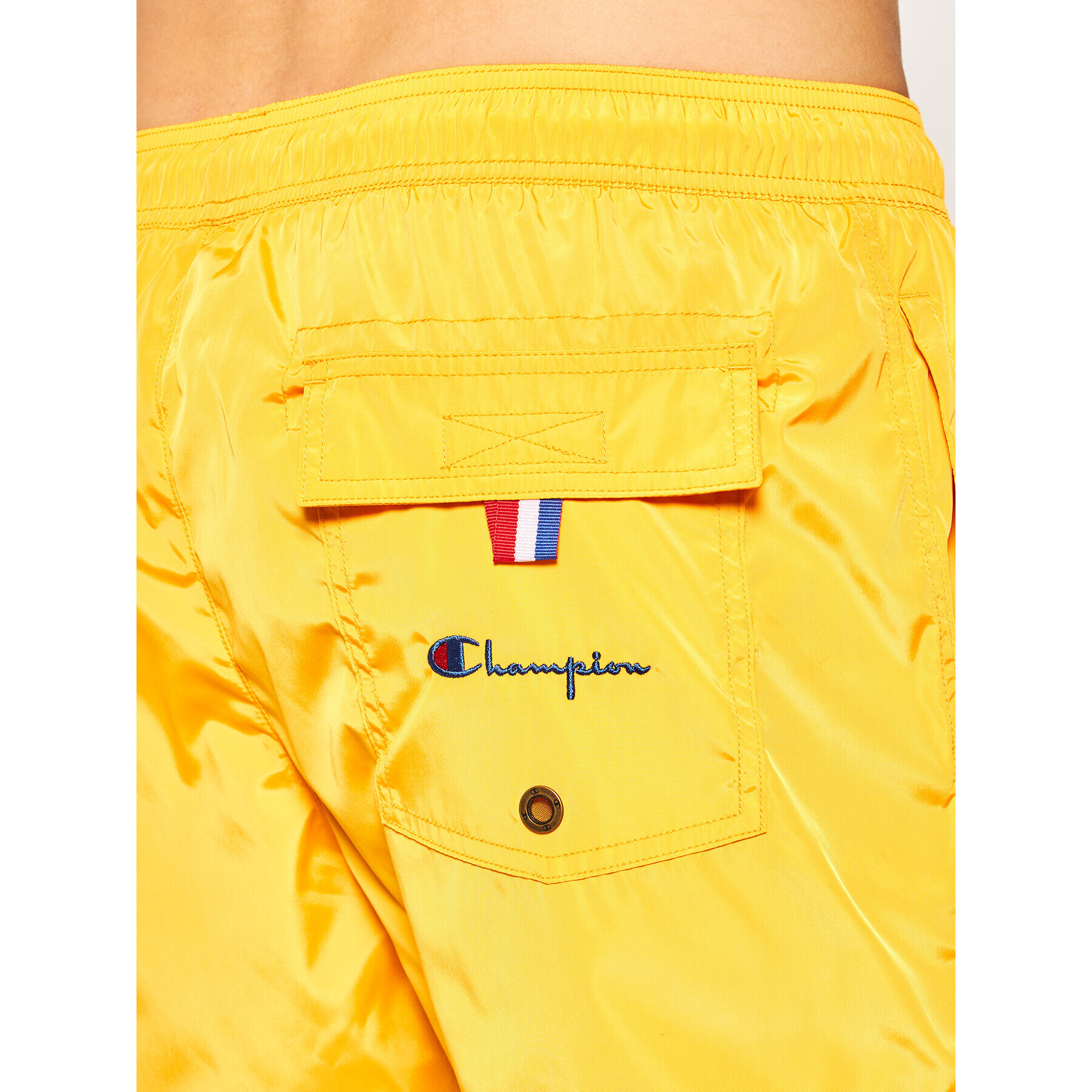 Champion Плувни шорти Small C Logo Swim 214453 Жълт Regular Fit - Pepit.bg