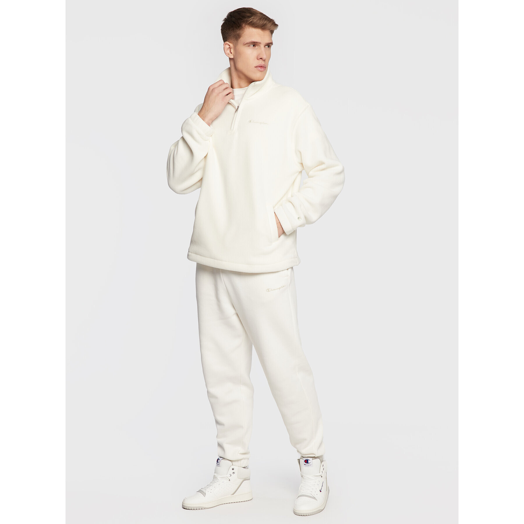 Champion Полар Future 218034 Екрю Custom Fit - Pepit.bg