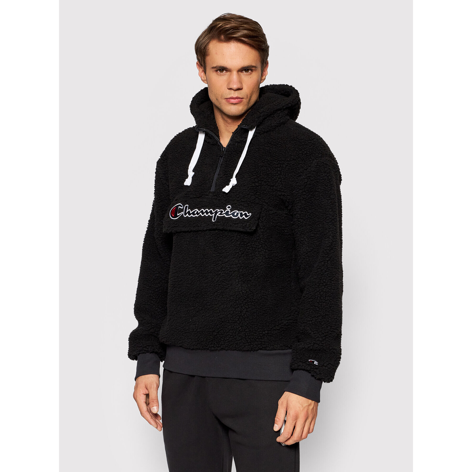 Champion Полар Half Zip-Up 214978 Черен Regular Fit - Pepit.bg