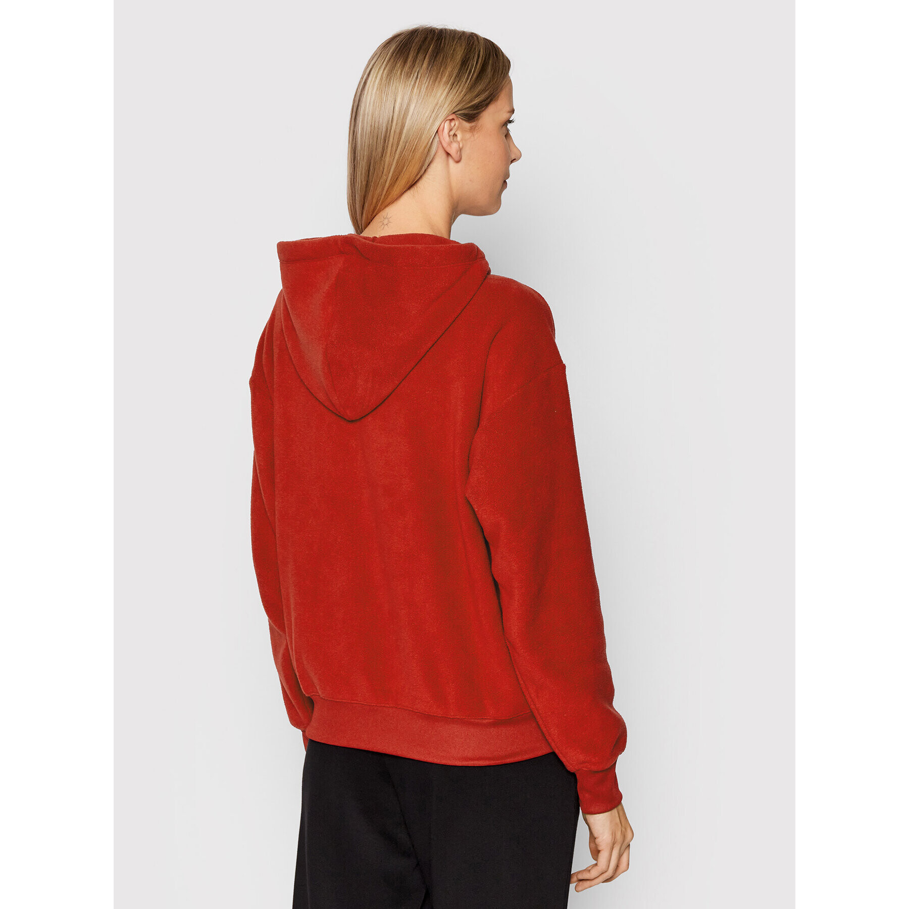 Champion Полар Script Logo 114763 Червен Custom Fit - Pepit.bg