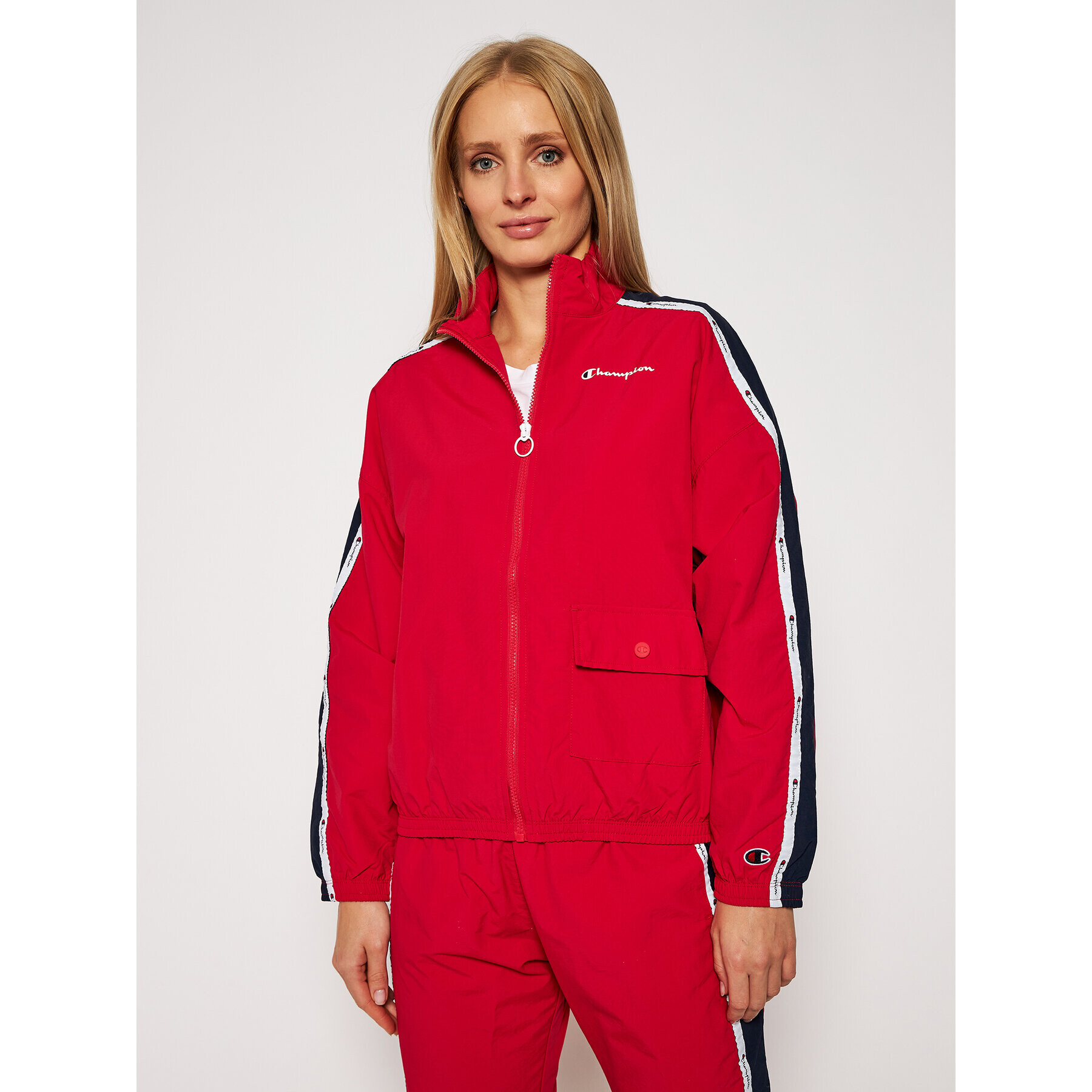 Champion Преходно яке Rochester Track Back 113453 Червен Custom Fit - Pepit.bg