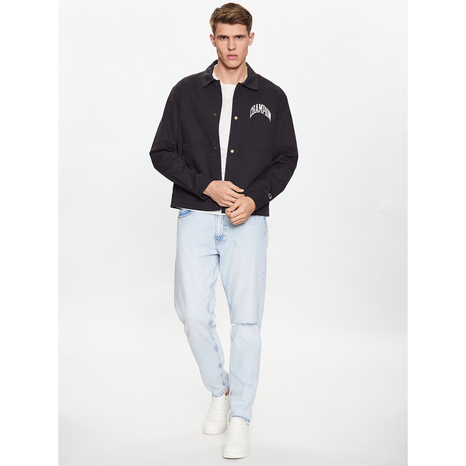 Champion Преходно яке 218563 Черен Regular Fit - Pepit.bg