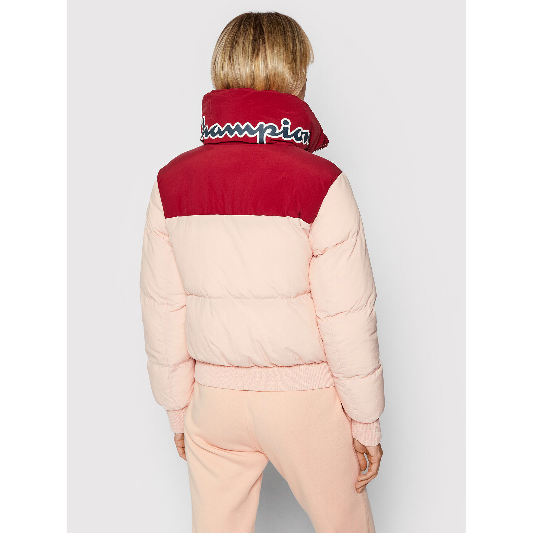 Champion Пухено яке 114597 Розов Regular Fit - Pepit.bg