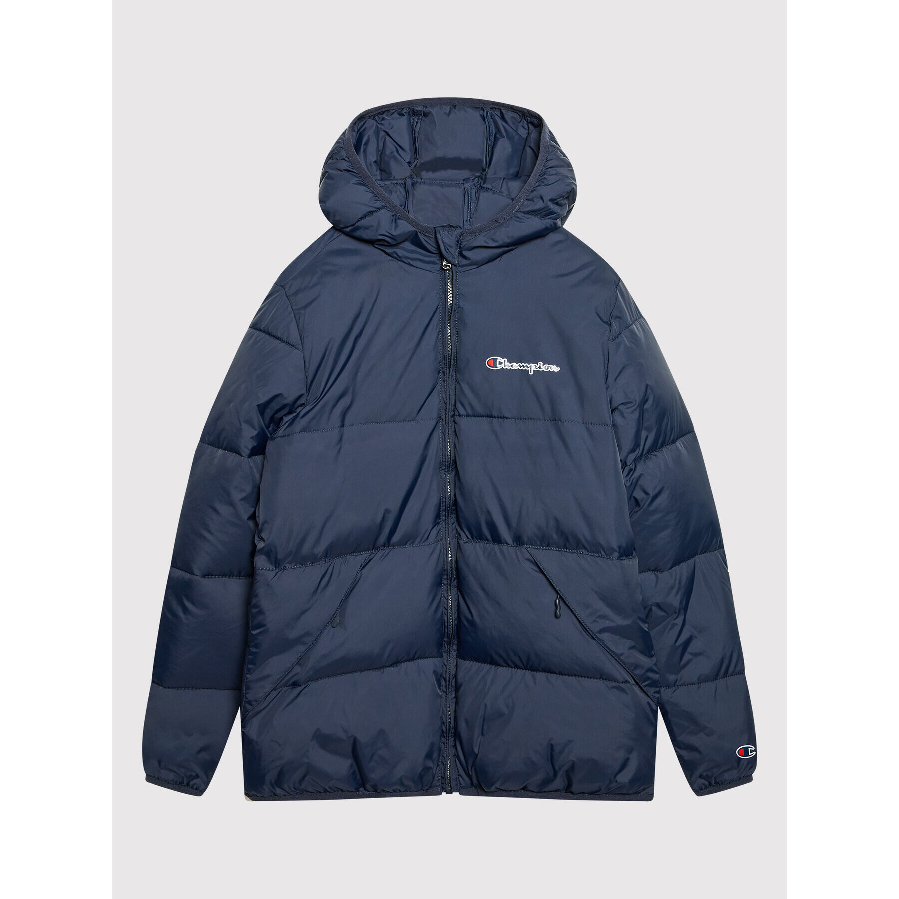 Champion Пухено яке 305822 Тъмносин Regular Fit - Pepit.bg