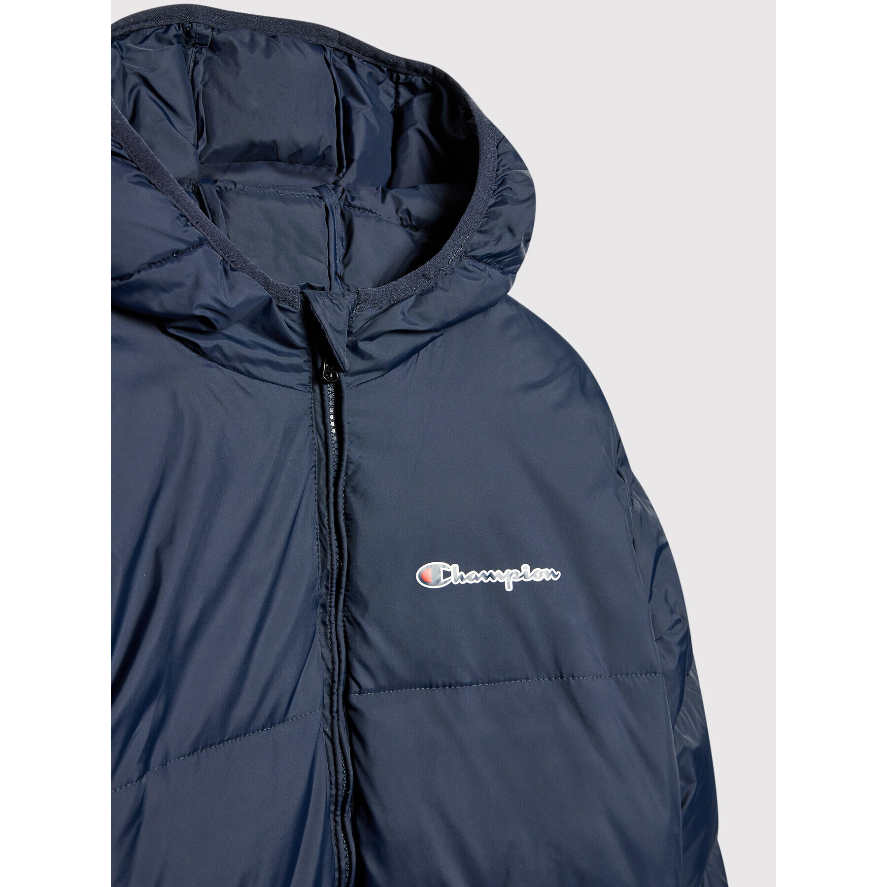 Champion Пухено яке 305822 Тъмносин Regular Fit - Pepit.bg