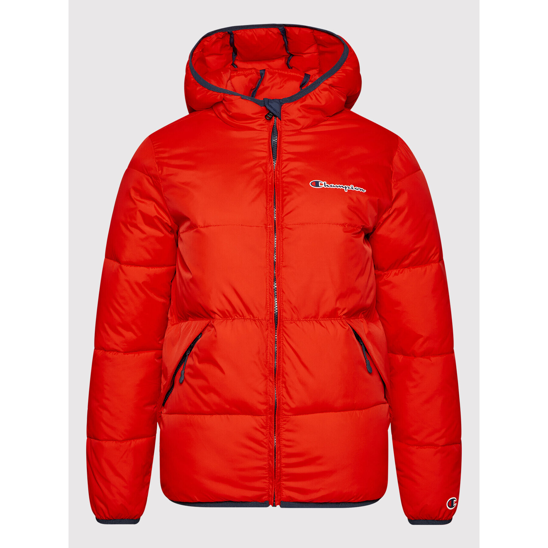 Champion Пухено яке Logo Script 305822 Червен Regular Fit - Pepit.bg