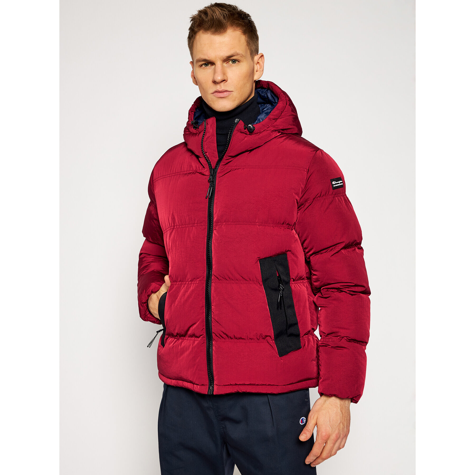 Champion Пухено яке Rochester 214881 Бордо Regular Fit - Pepit.bg