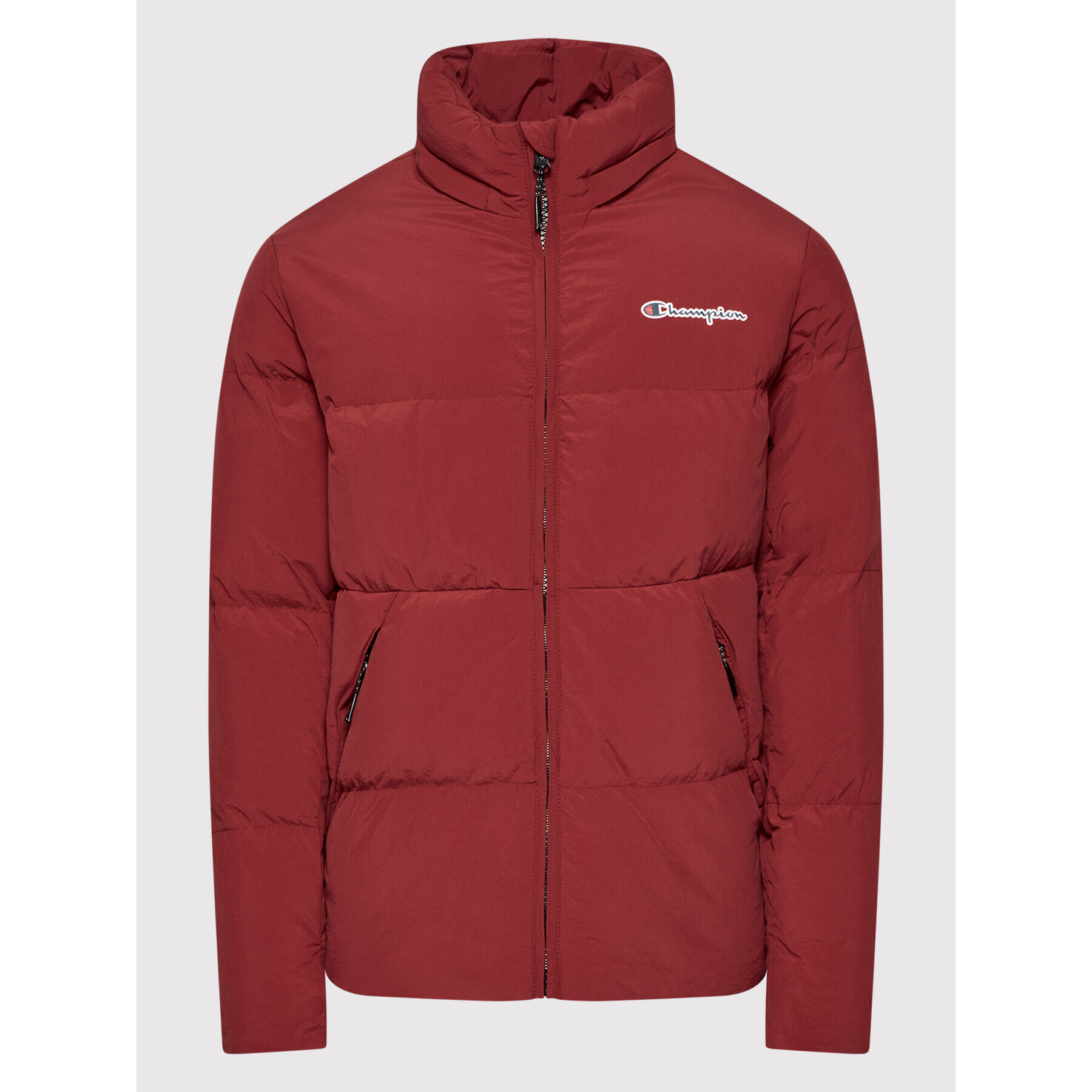 Champion Пухено яке Script Logo 216953 Червен Regular Fit - Pepit.bg