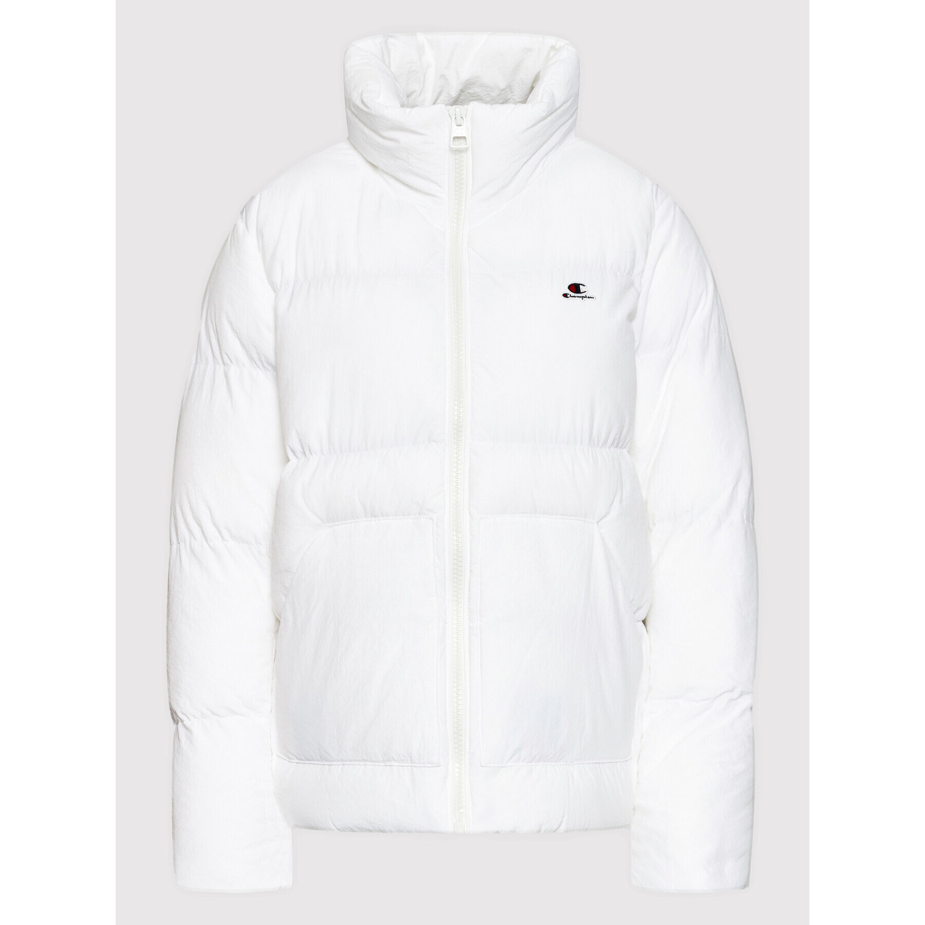 Champion Пухено яке 114578 Бял Regular Fit - Pepit.bg