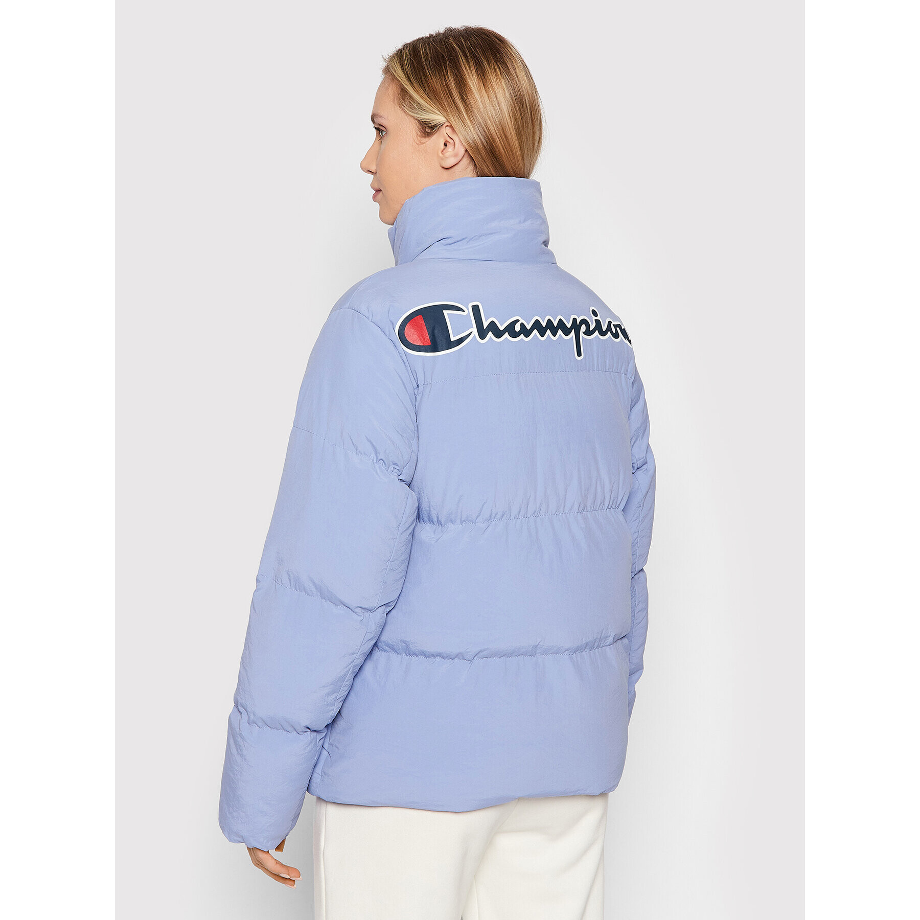Champion Пухено яке 114578 Виолетов Regular Fit - Pepit.bg