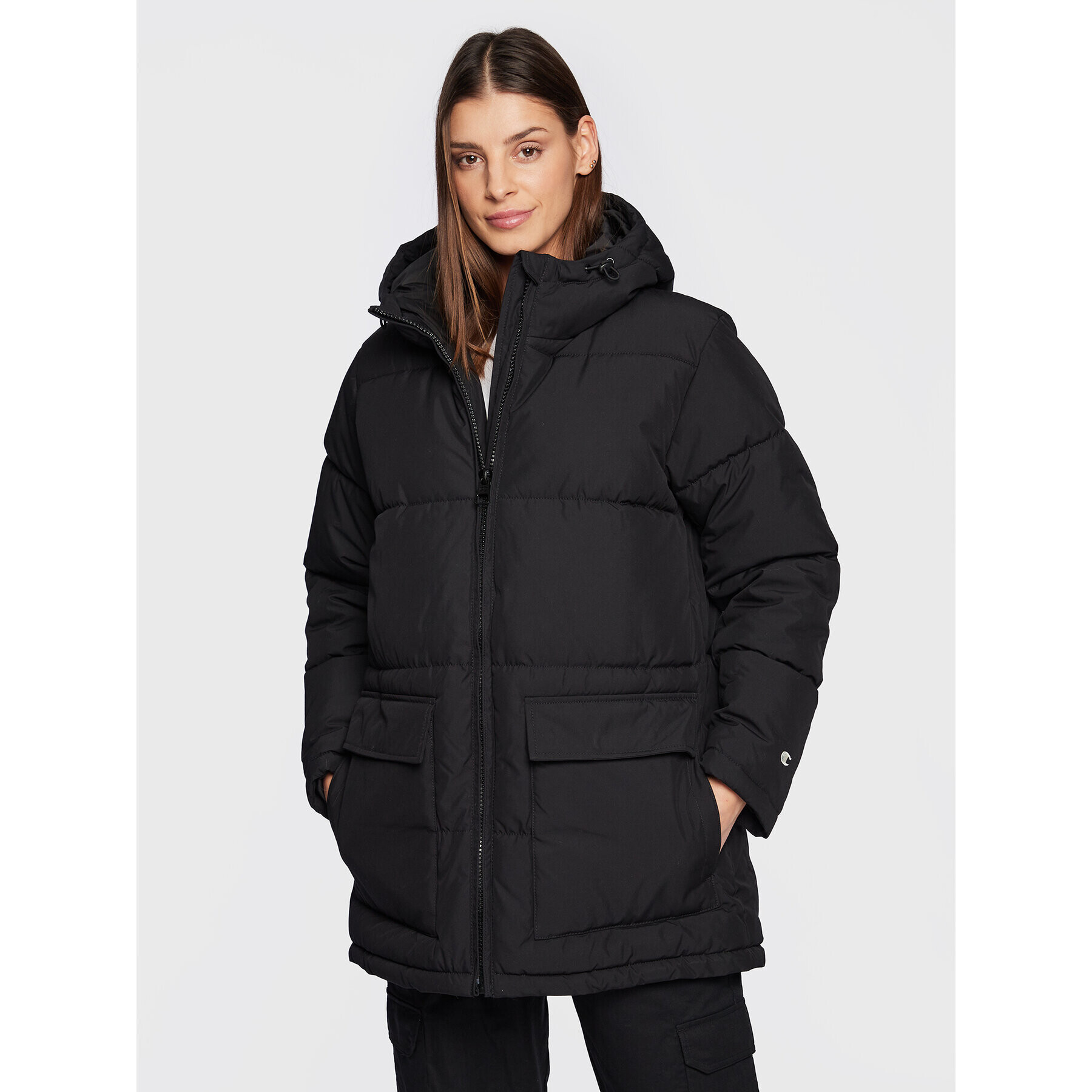 Champion Пухено яке 115672 Черен Regular Fit - Pepit.bg
