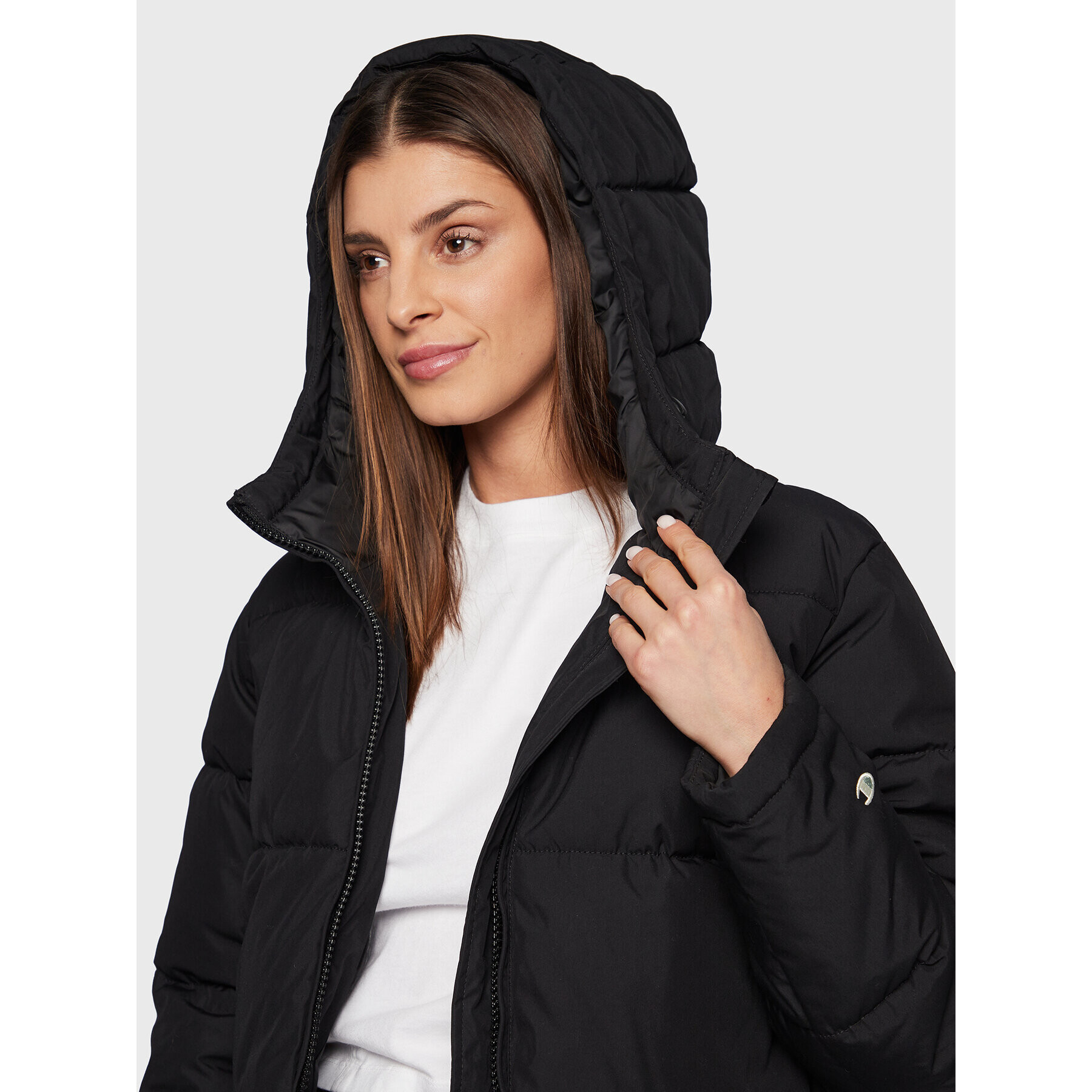 Champion Пухено яке 115672 Черен Regular Fit - Pepit.bg