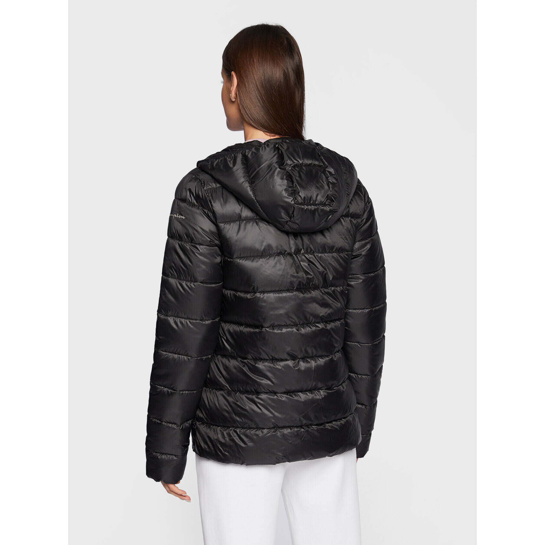 Champion Пухено яке 115750 Черен Regular Fit - Pepit.bg