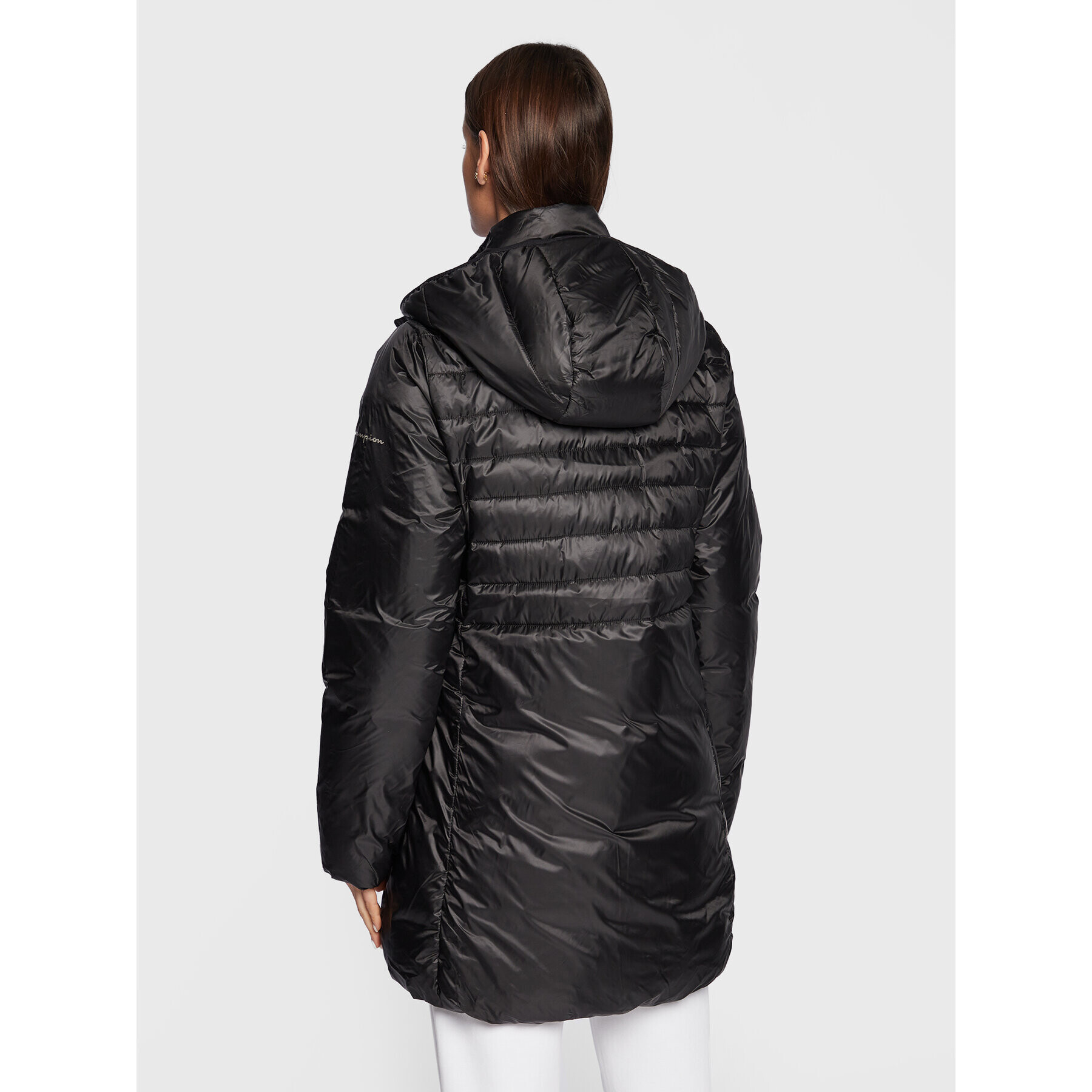 Champion Пухено яке 115752 Черен Regular Fit - Pepit.bg
