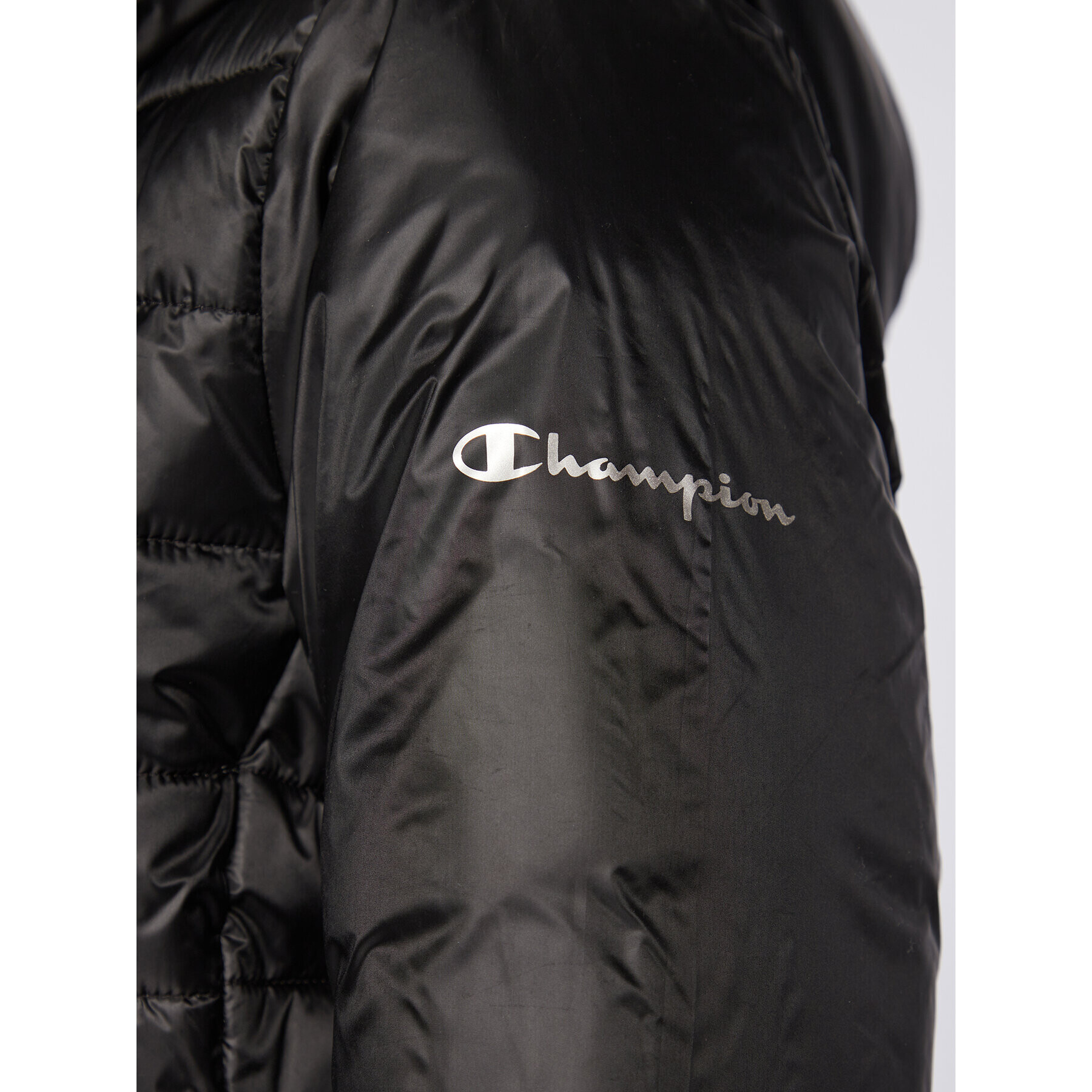 Champion Пухено яке 115752 Черен Regular Fit - Pepit.bg