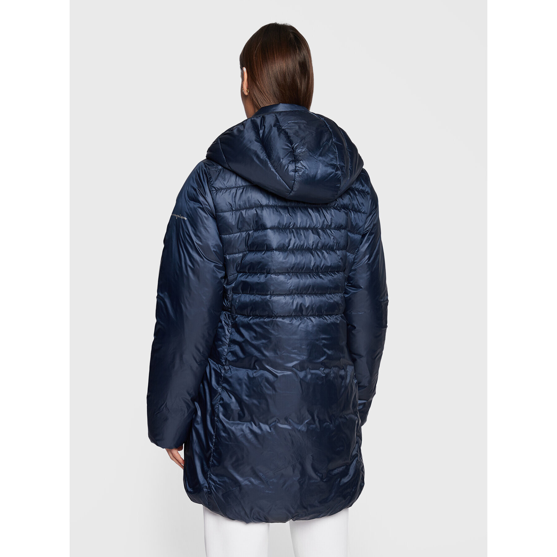 Champion Пухено яке 115752 Тъмносин Regular Fit - Pepit.bg