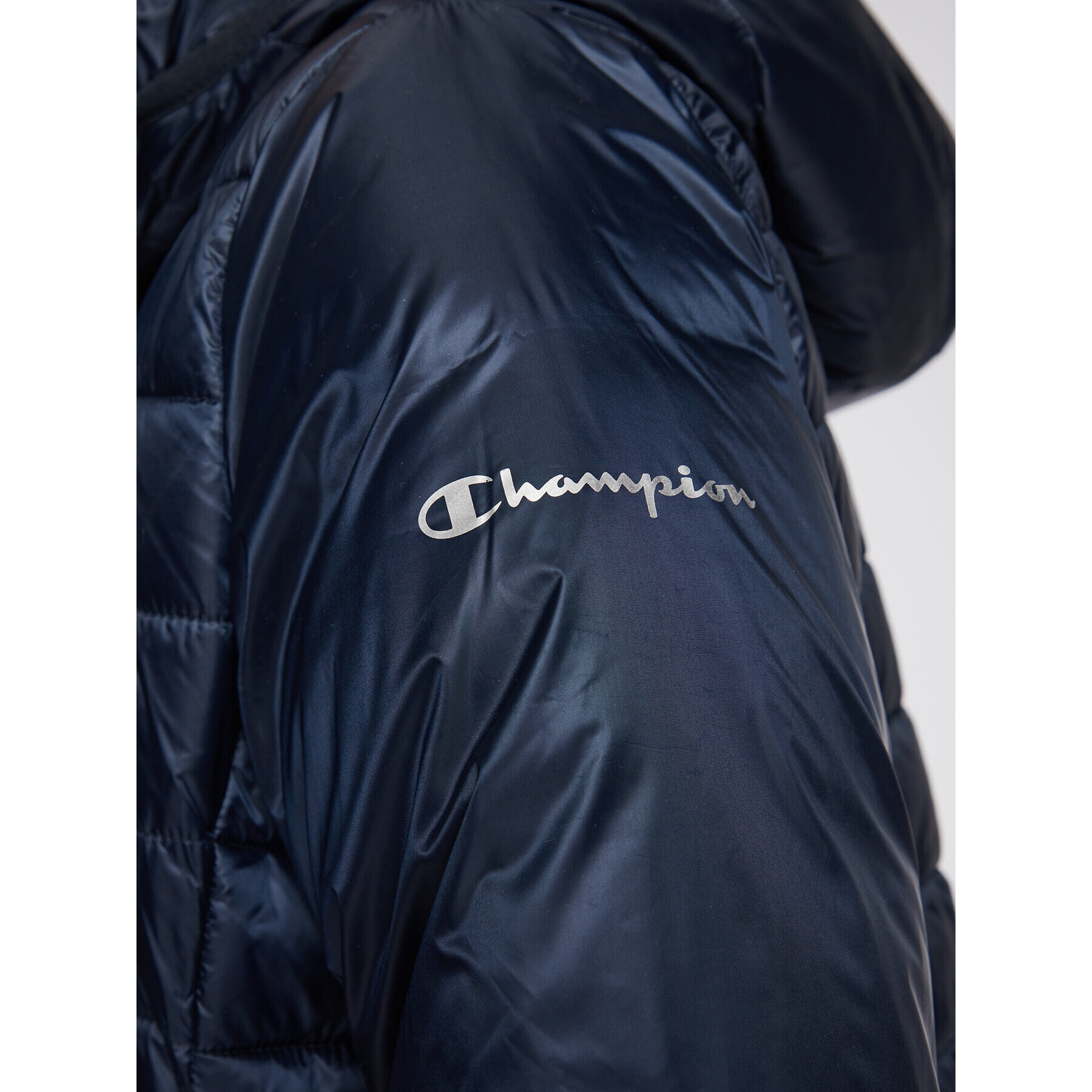 Champion Пухено яке 115752 Тъмносин Regular Fit - Pepit.bg