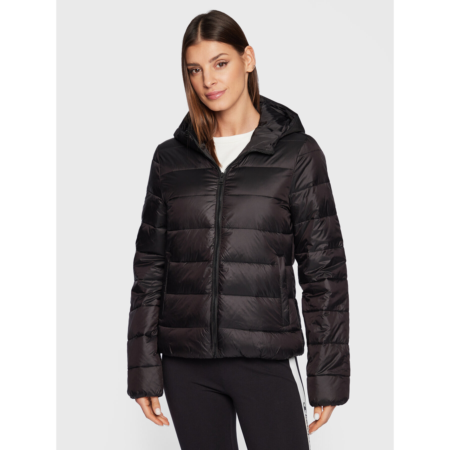 Champion Пухено яке 115753 Черен Regular Fit - Pepit.bg