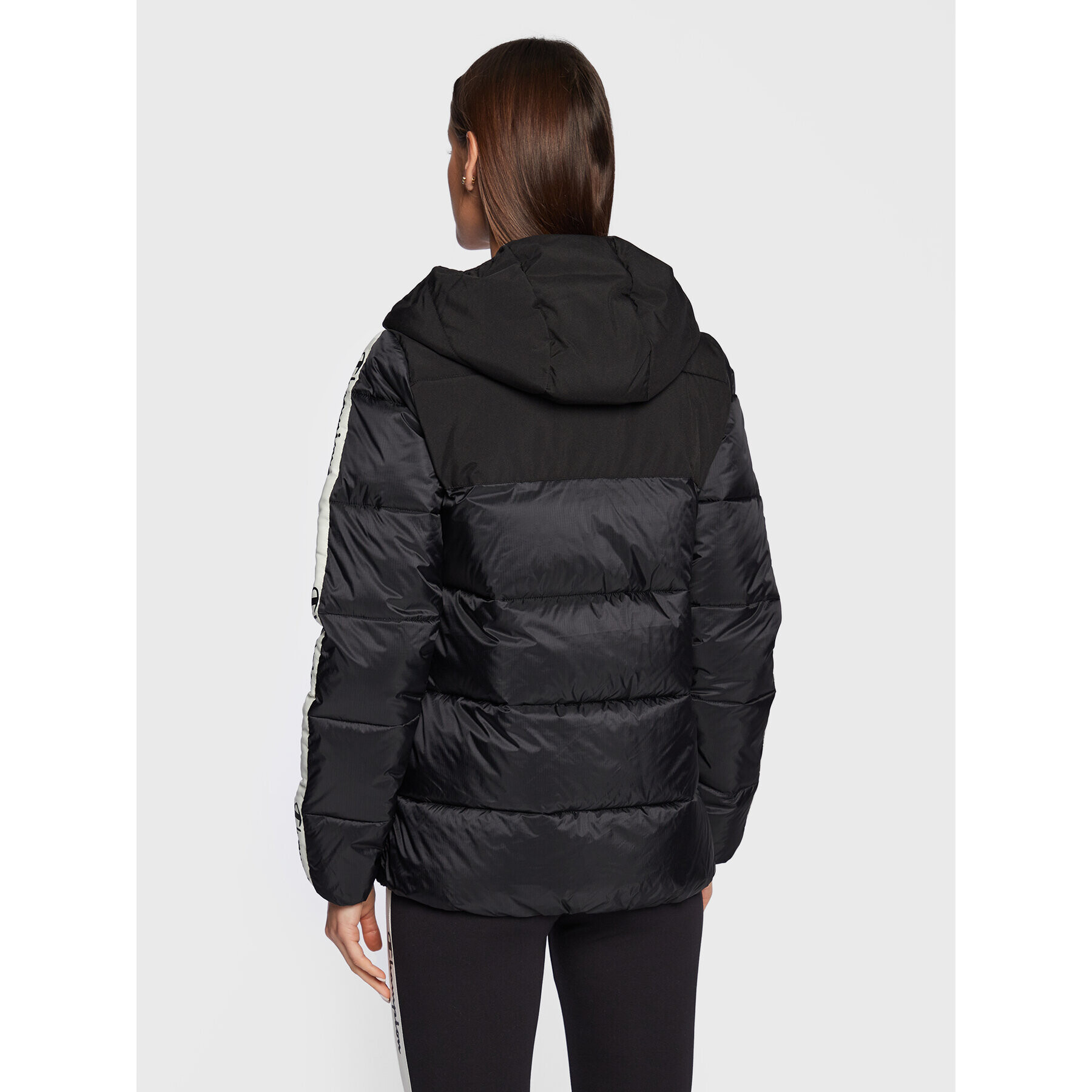 Champion Пухено яке 115755 Черен Regular Fit - Pepit.bg