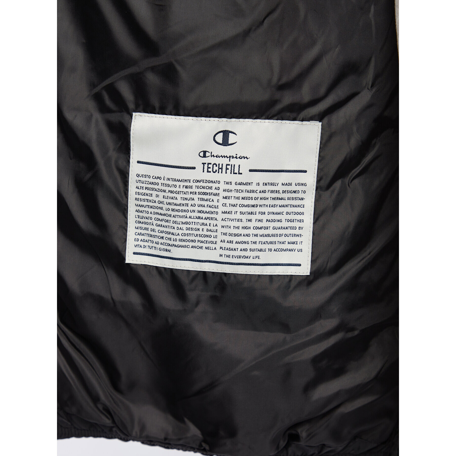 Champion Пухено яке 115755 Черен Regular Fit - Pepit.bg
