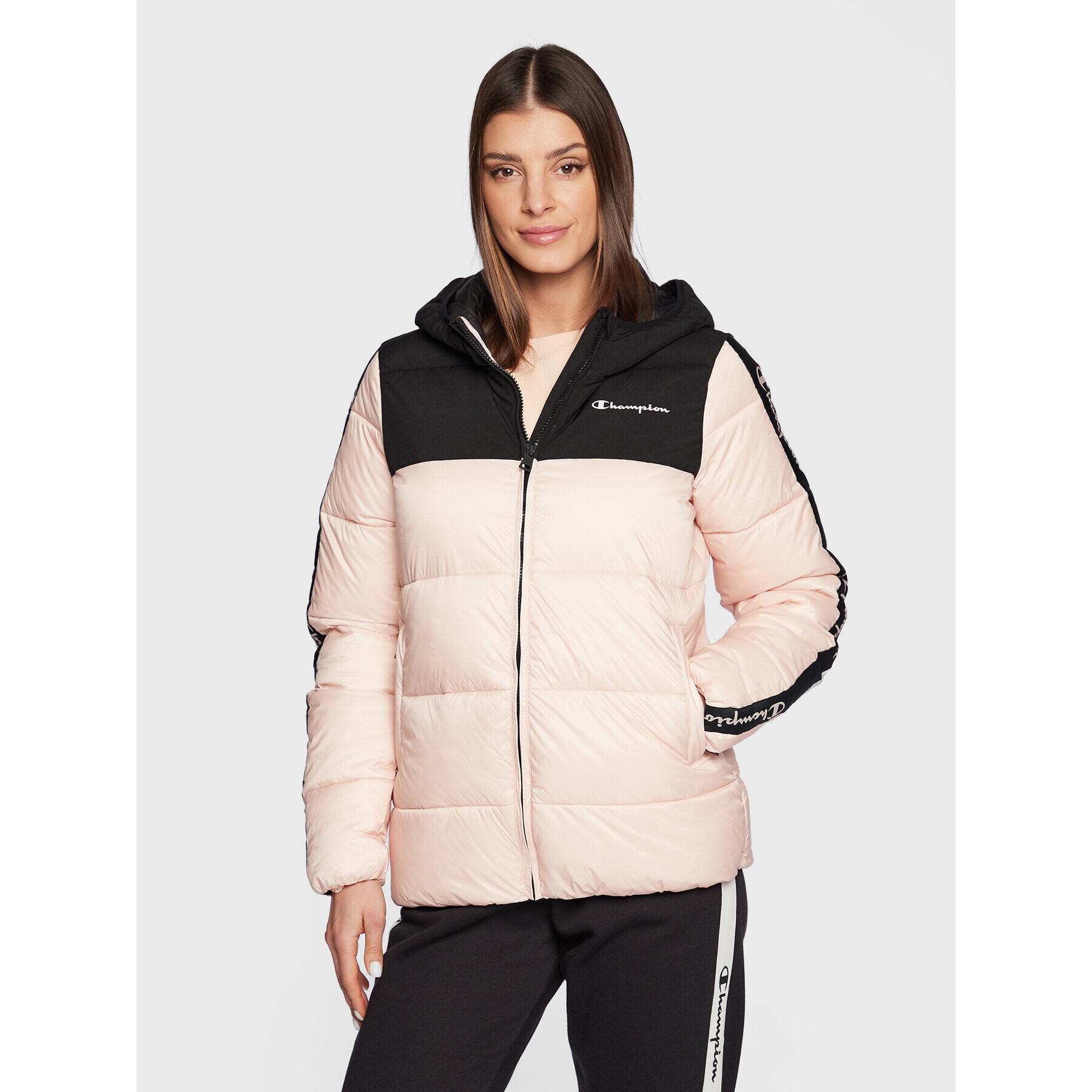 Champion Пухено яке 115755 Розов Regular Fit - Pepit.bg