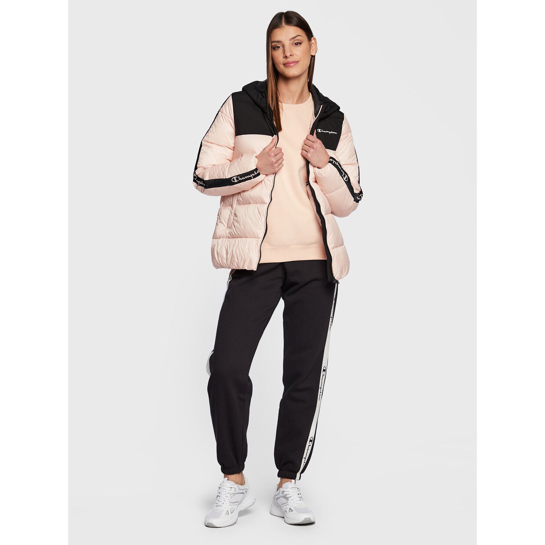 Champion Пухено яке 115755 Розов Regular Fit - Pepit.bg