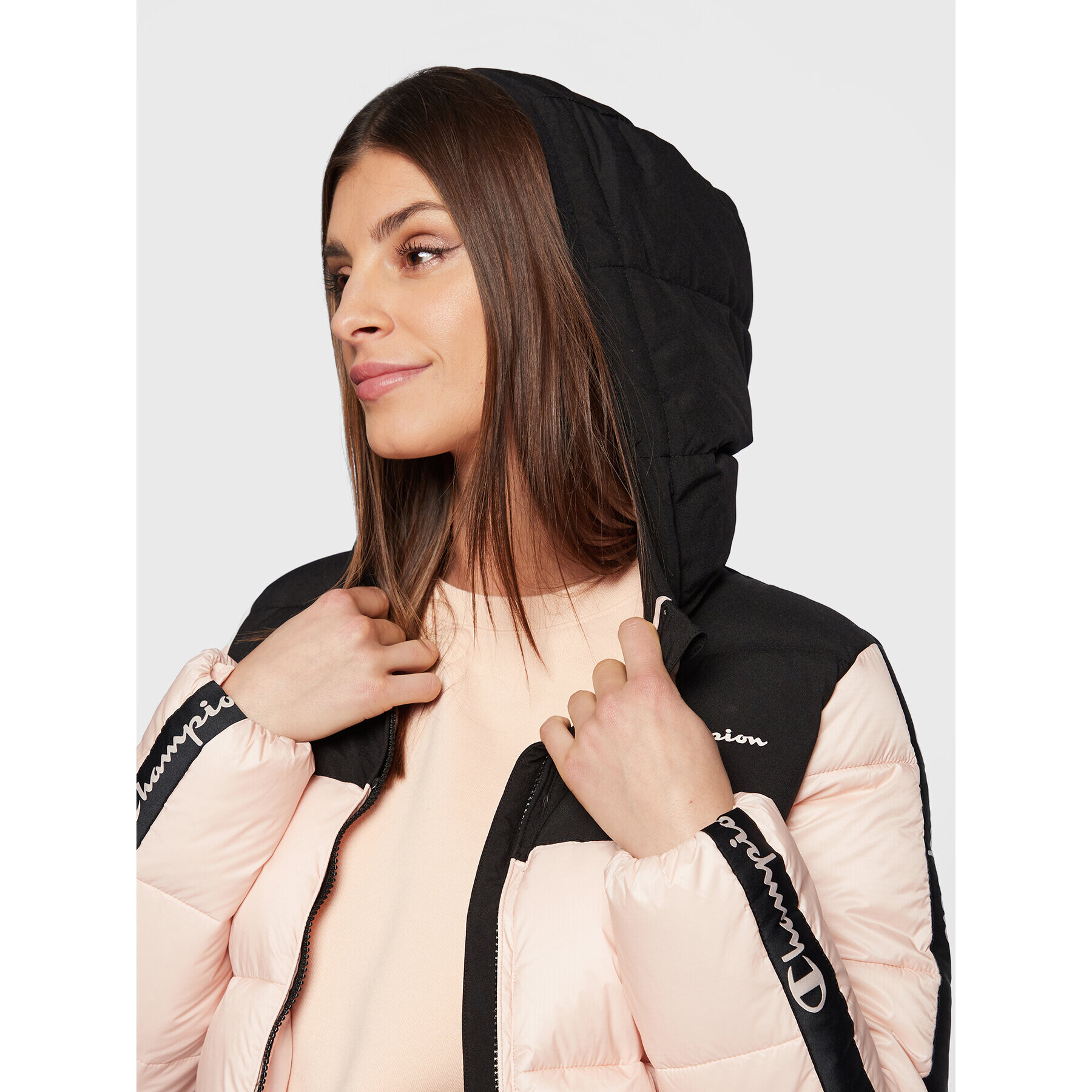 Champion Пухено яке 115755 Розов Regular Fit - Pepit.bg