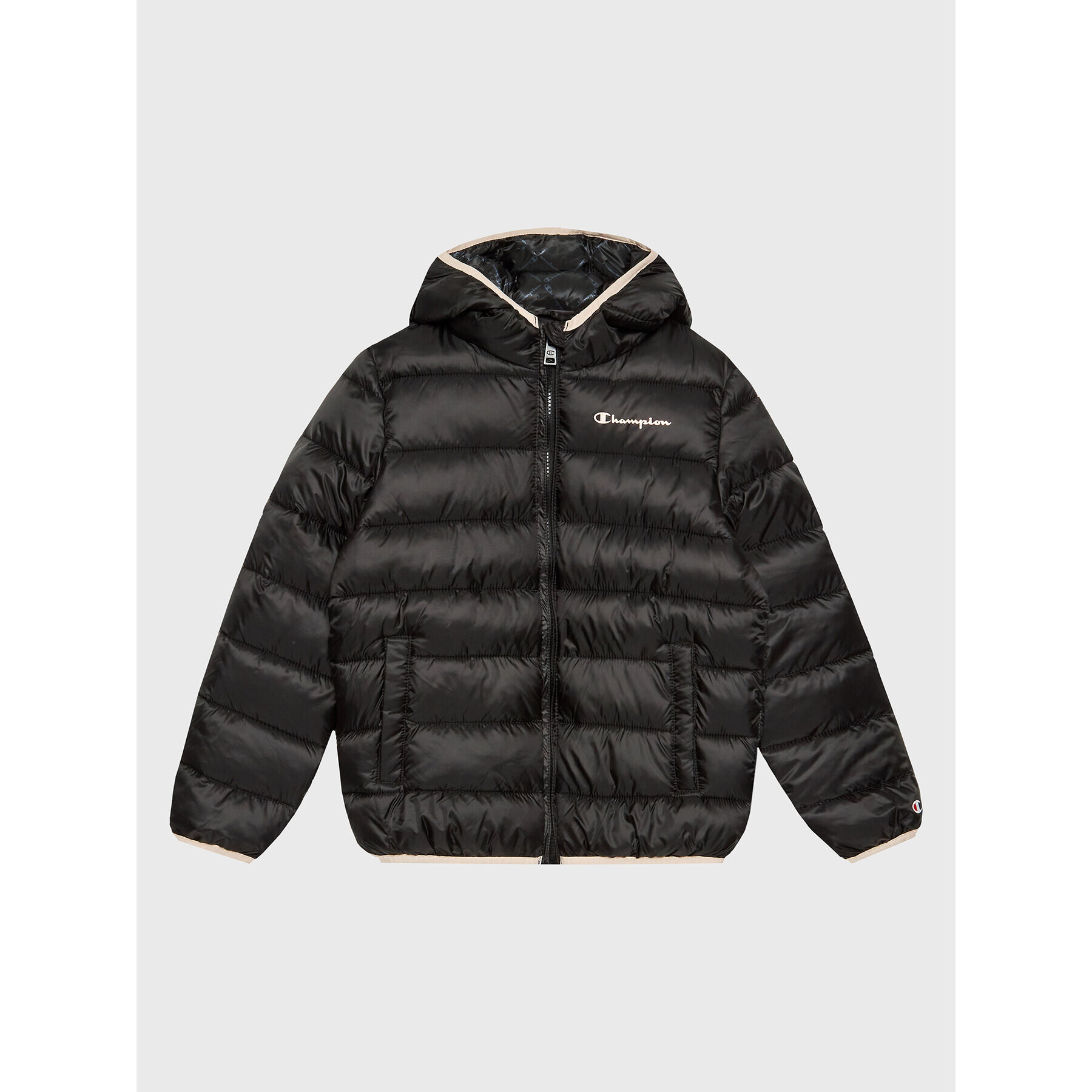 Champion Пухено яке 306197 Черен Regular Fit - Pepit.bg