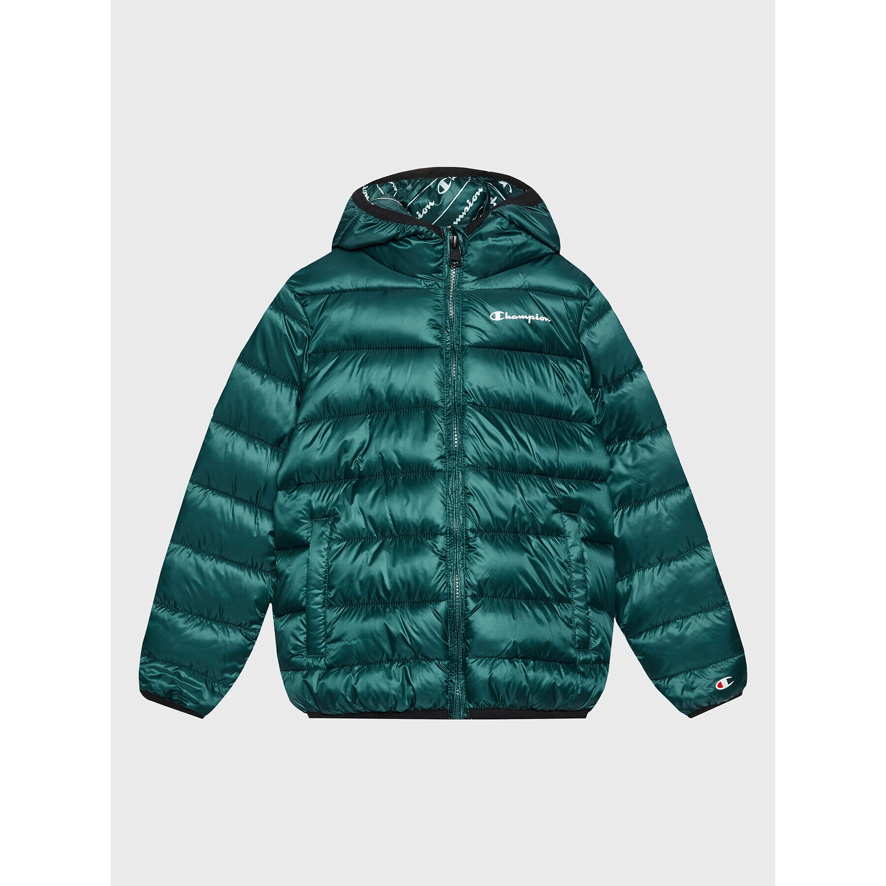 Champion Пухено яке 306197 Зелен Regular Fit - Pepit.bg