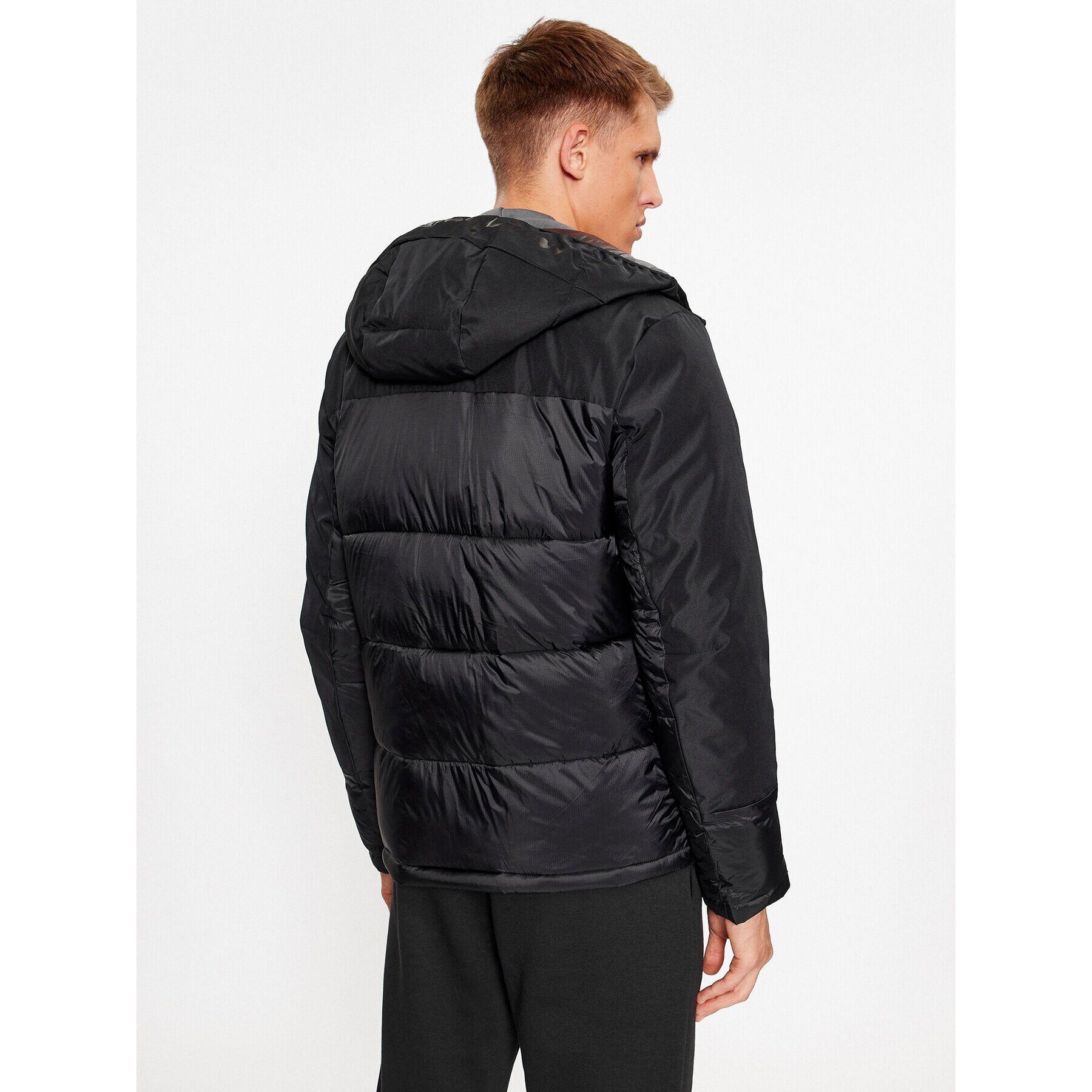 Champion Пухено яке Hooded Jacket 219190 Черен Regular Fit - Pepit.bg