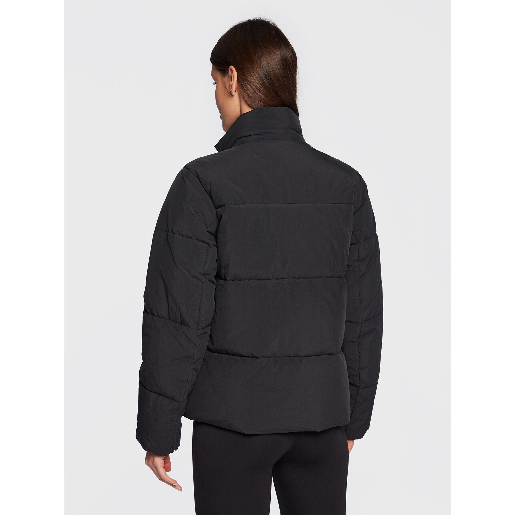 Champion Пухено яке Logo 115759 Черен Custom Fit - Pepit.bg
