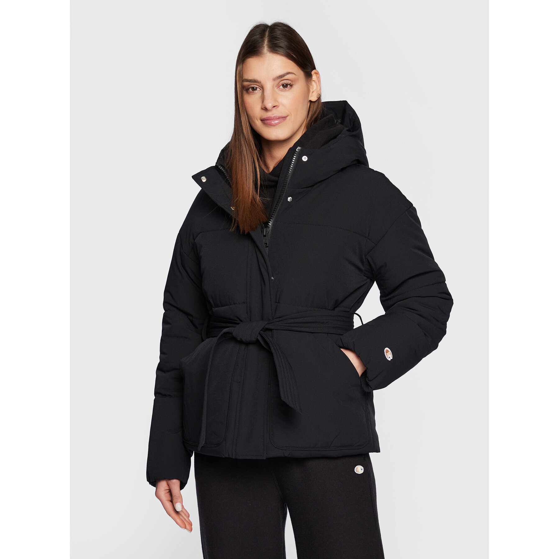 Champion Пухено яке Padded 115654 Черен Regular Fit - Pepit.bg