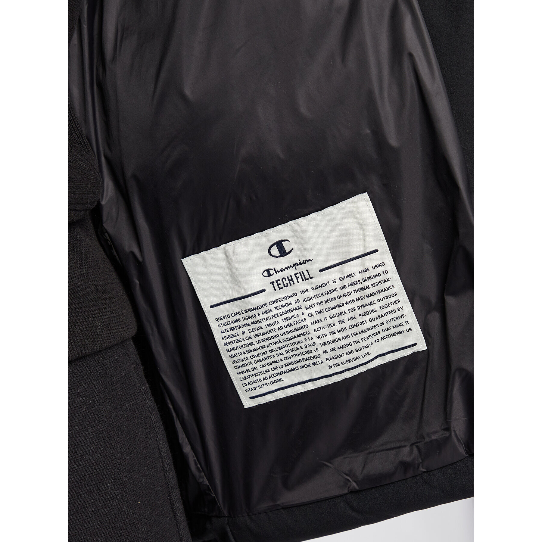 Champion Пухено яке Padded 115654 Черен Regular Fit - Pepit.bg