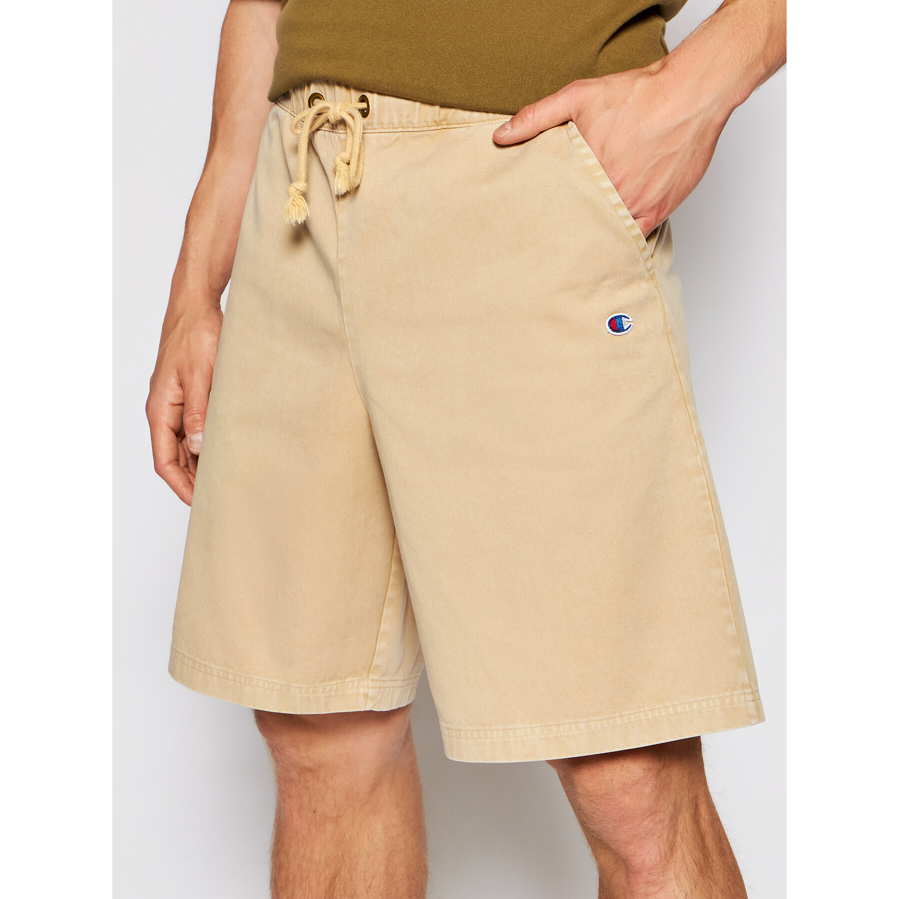 Champion Шорти от плат 216207 Бежов Regular Fit - Pepit.bg